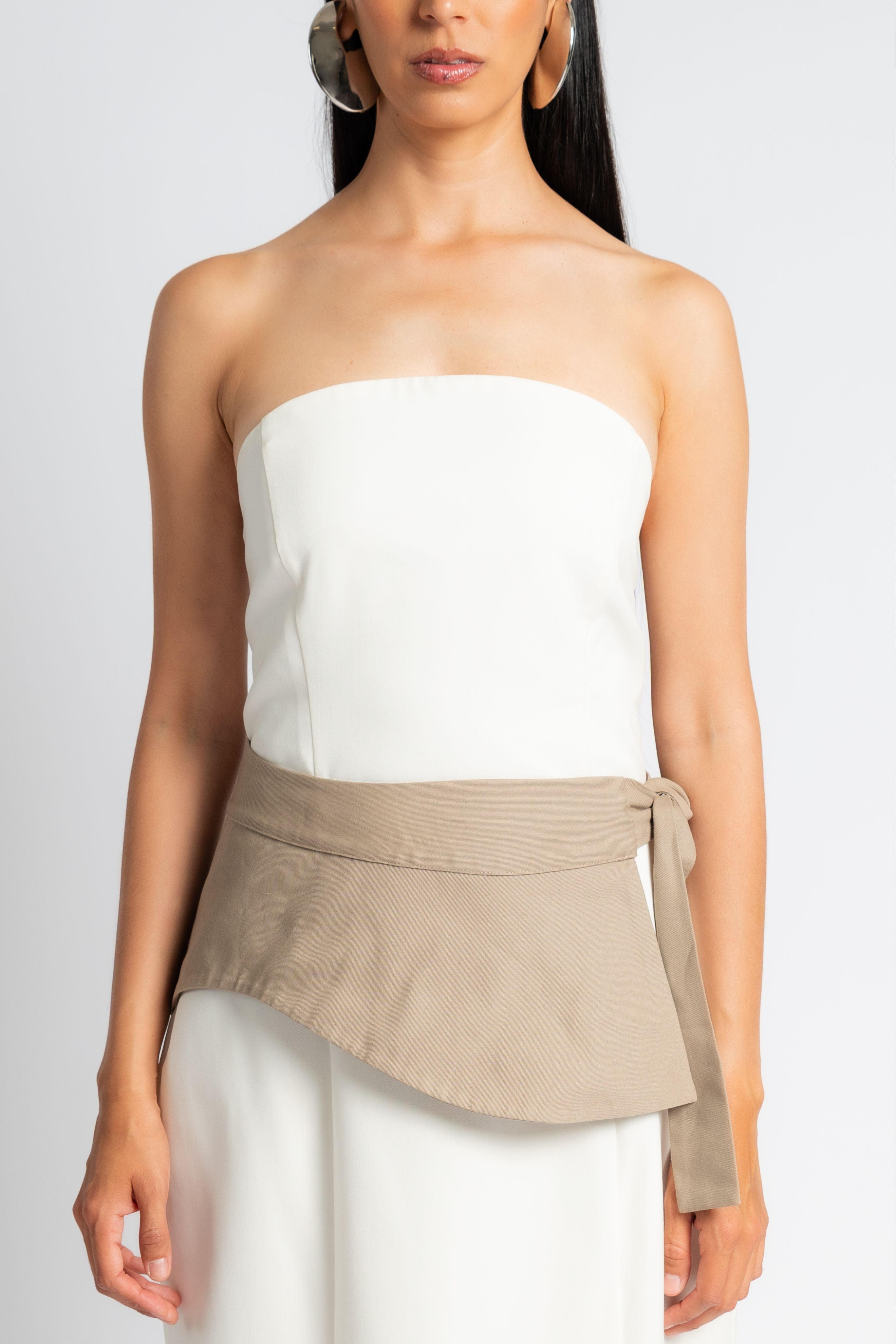 The Wave Belt in Tan