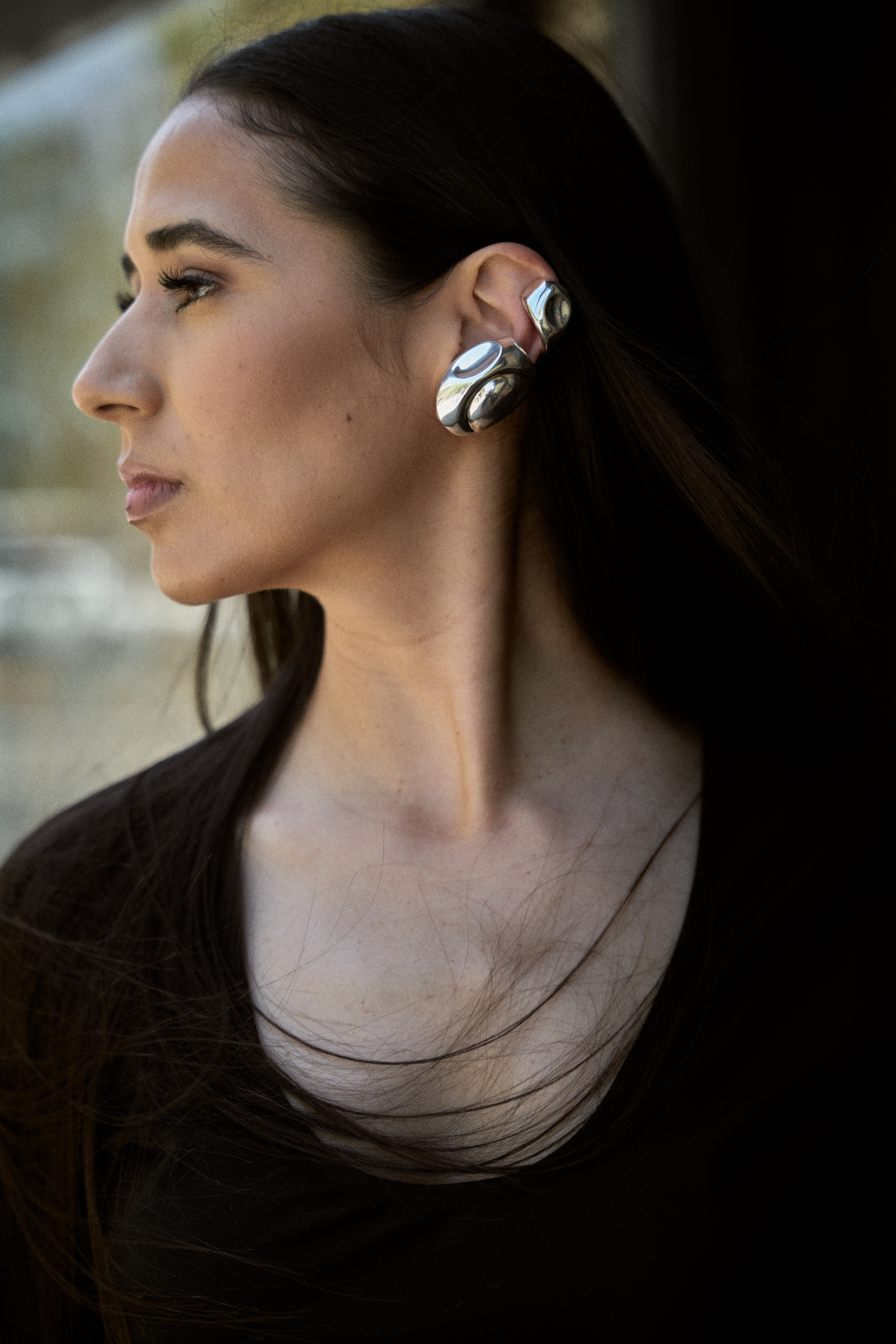 Large Cubagua Earcuff in Silver