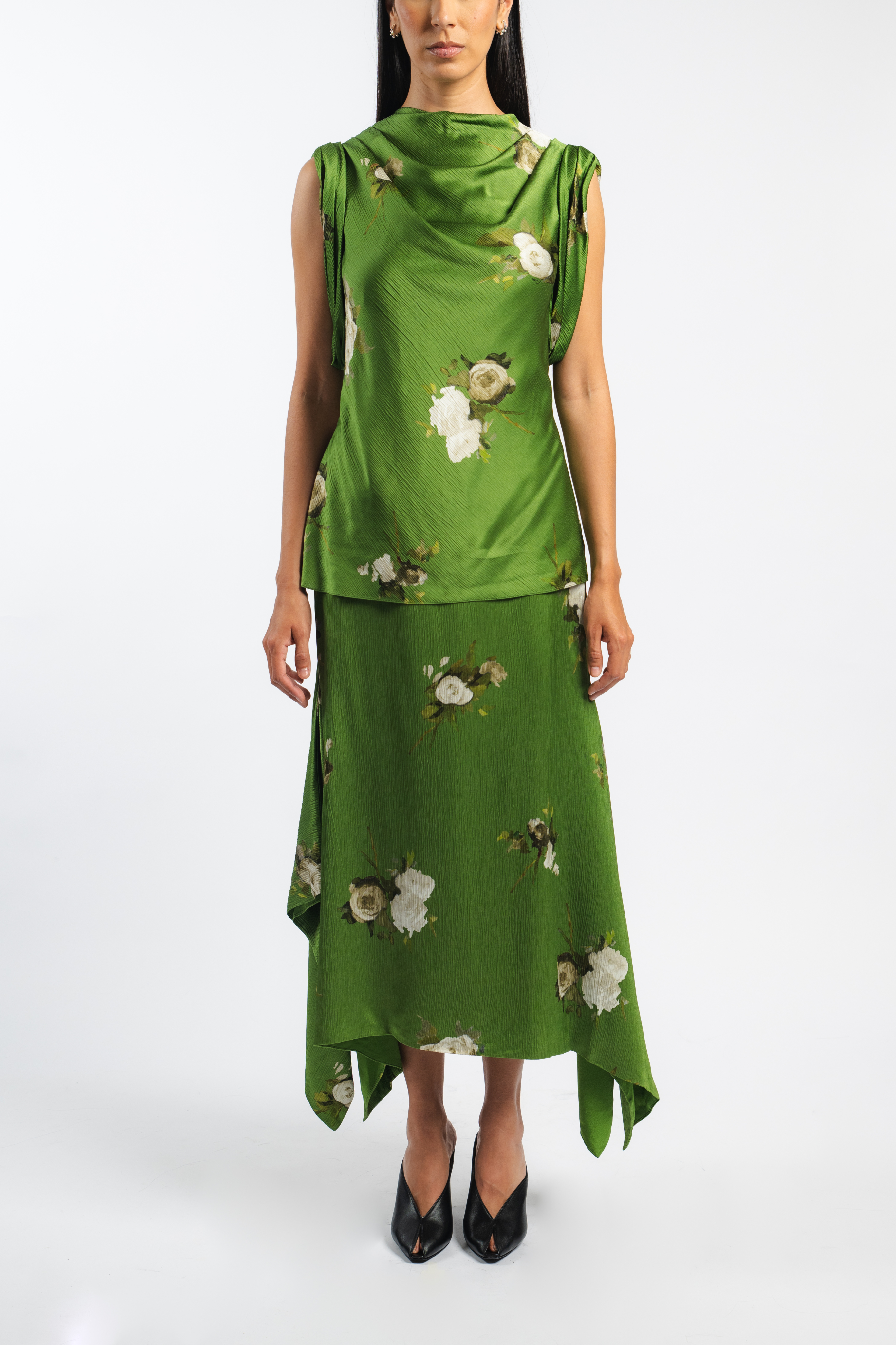 Floral Midi Skirt