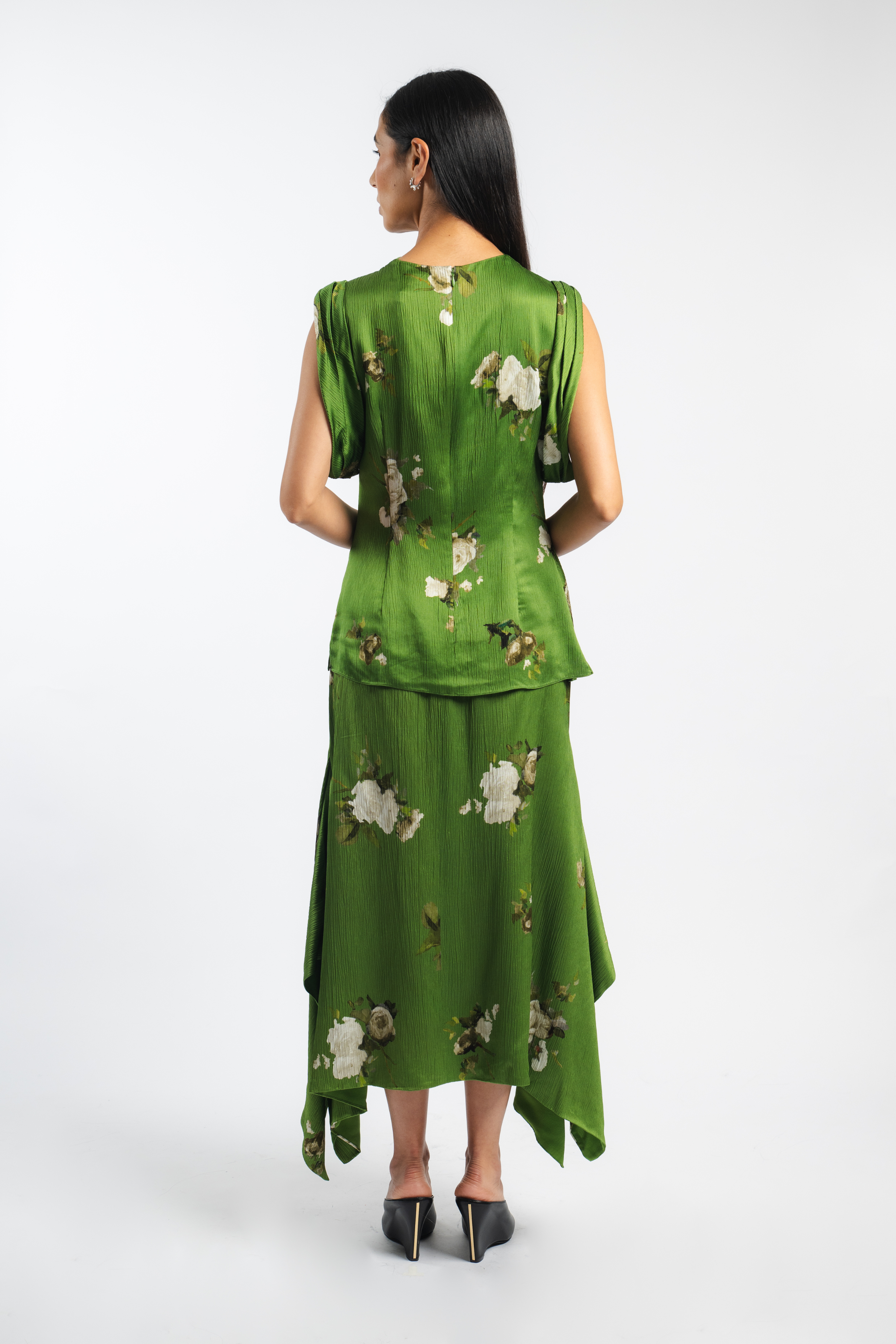 Floral Midi Skirt