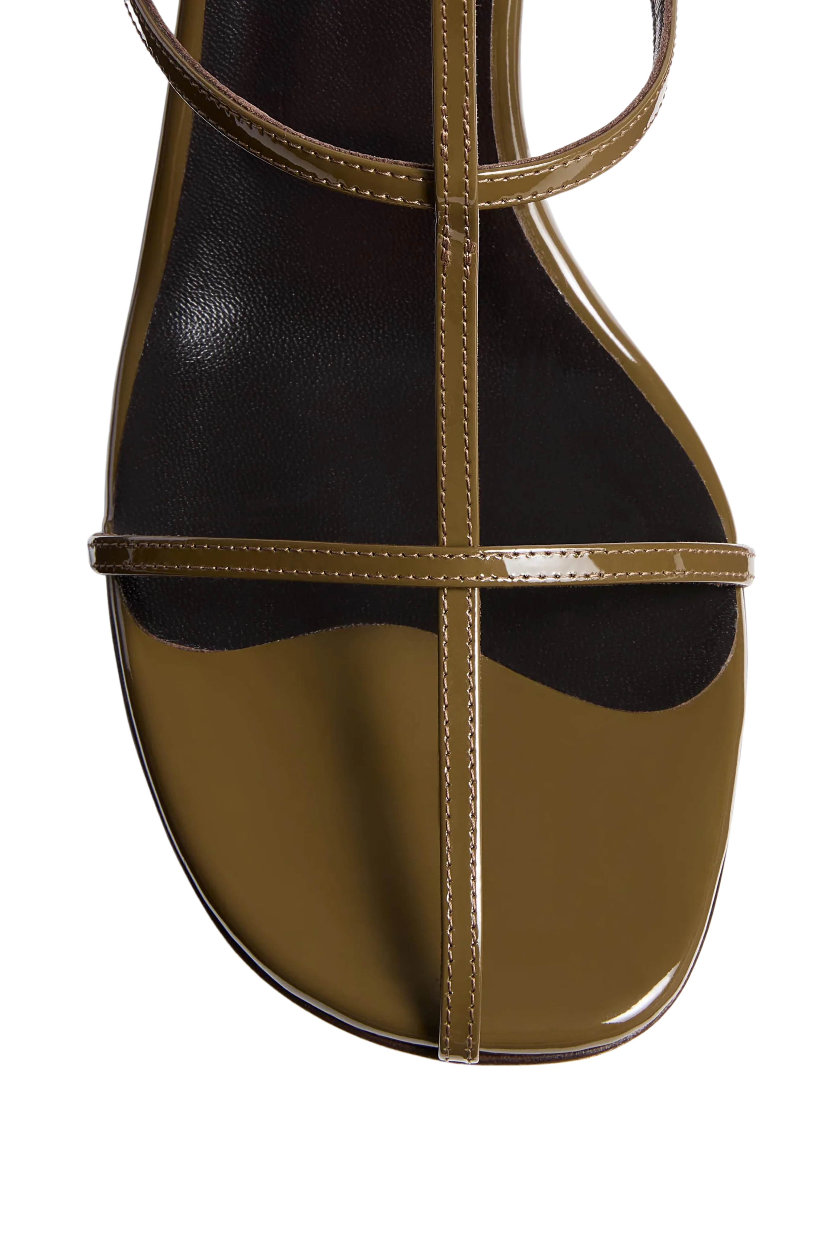Cage Sandal in Dark Olive