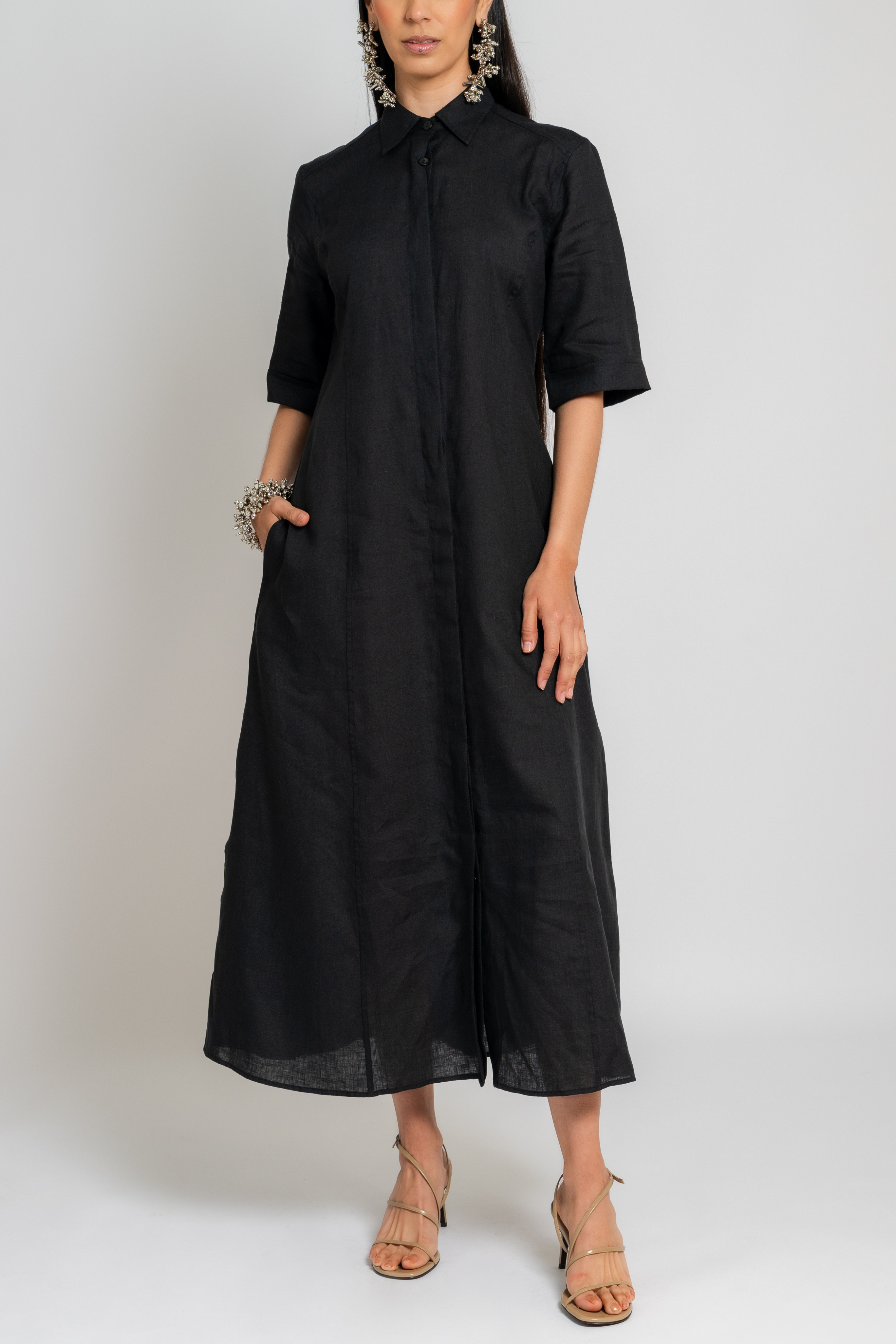 Panel Shirt Dress