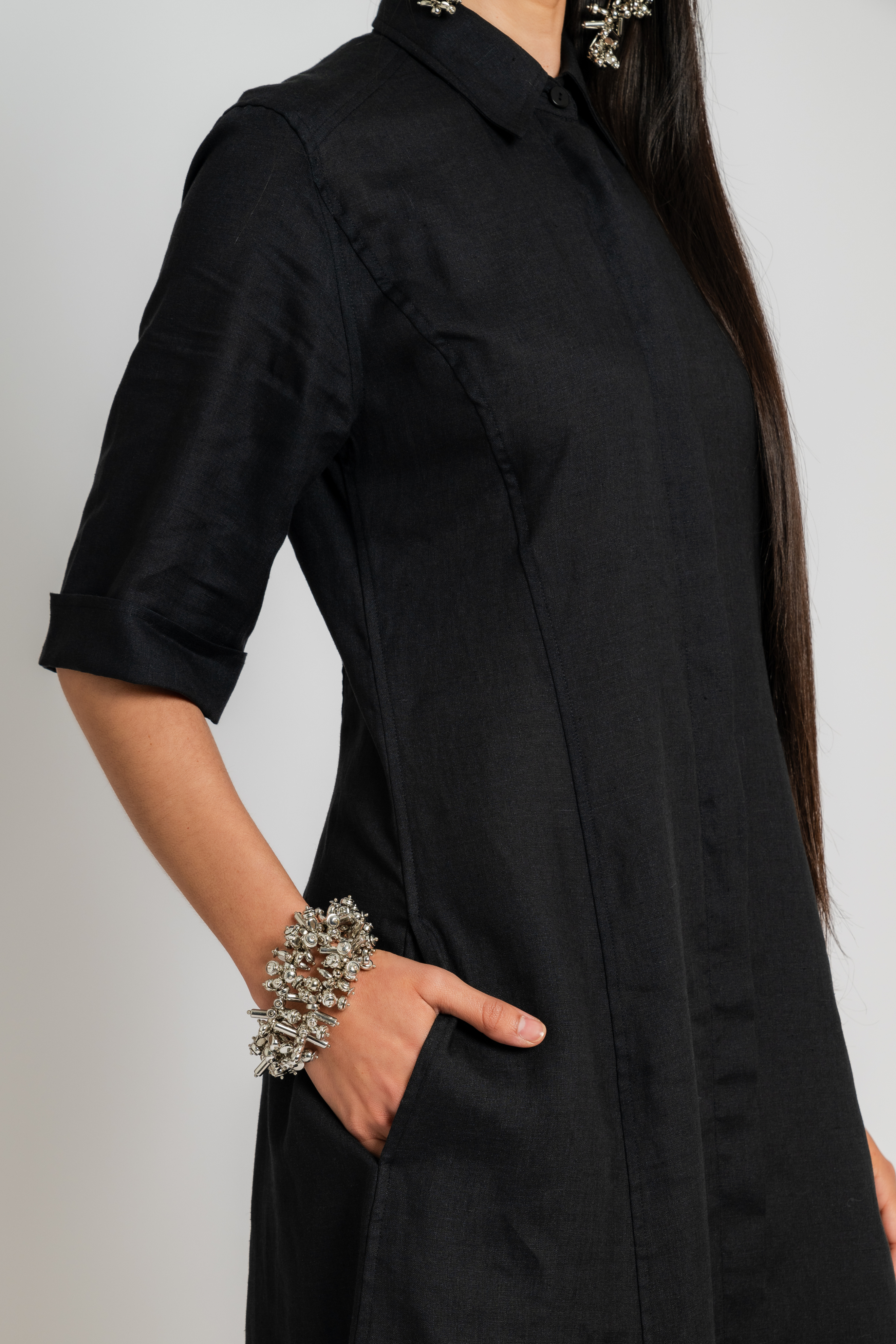 Panel Shirt Dress