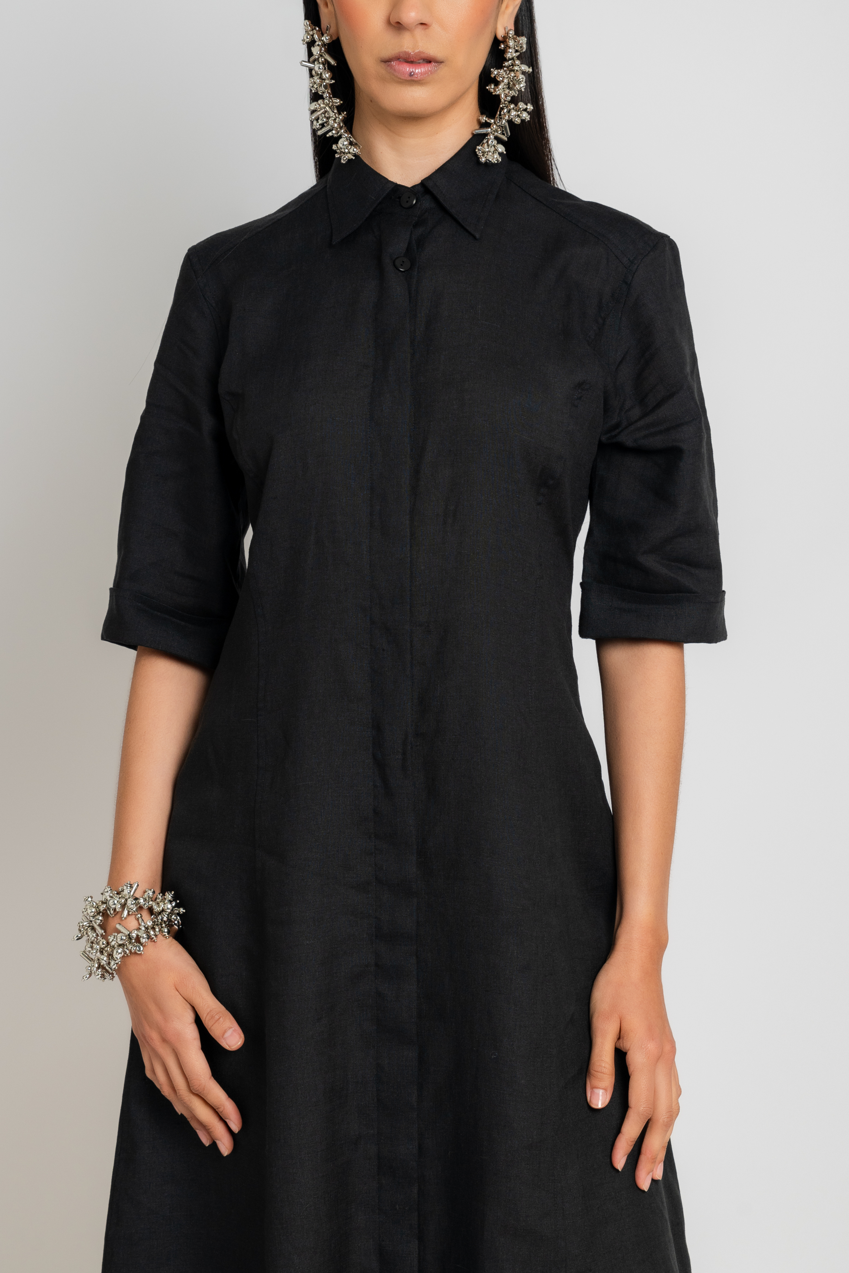 Panel Shirt Dress