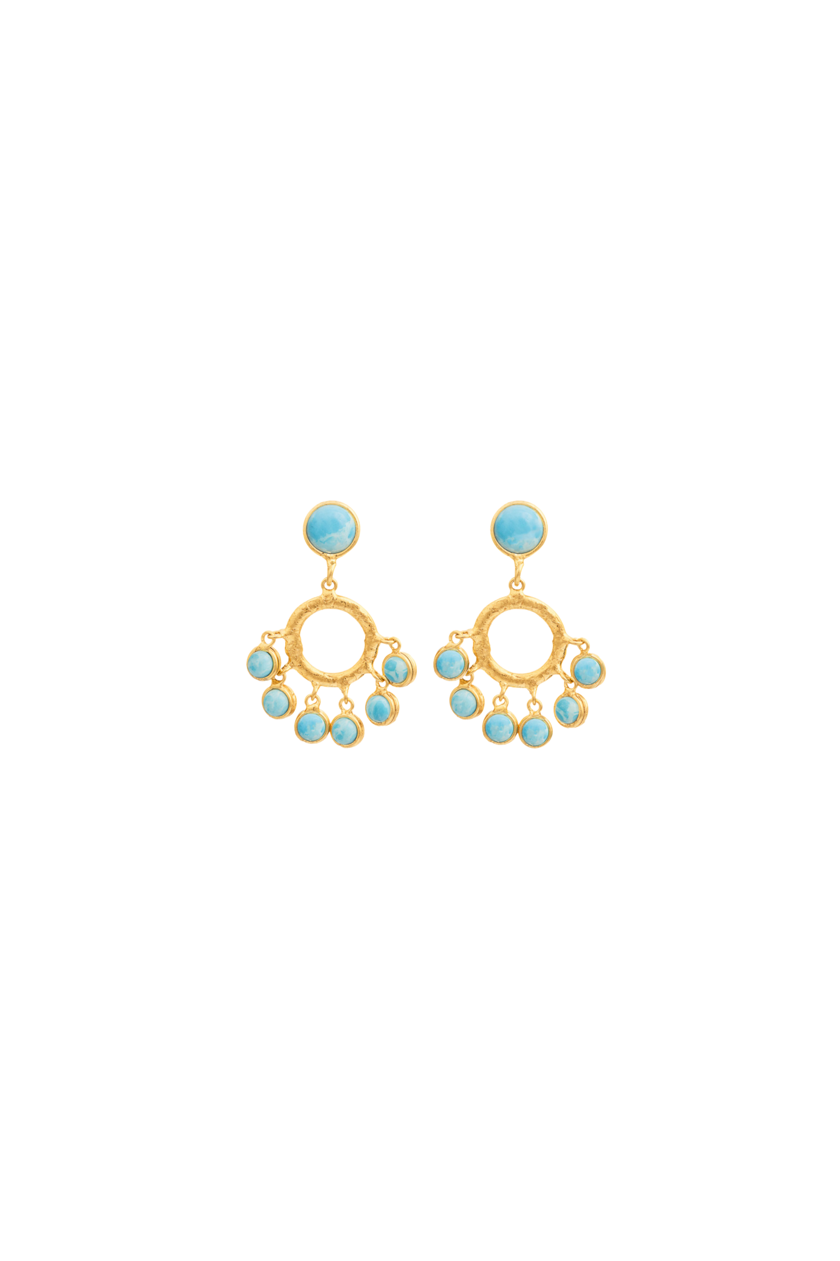 Boho Larimar Earrings