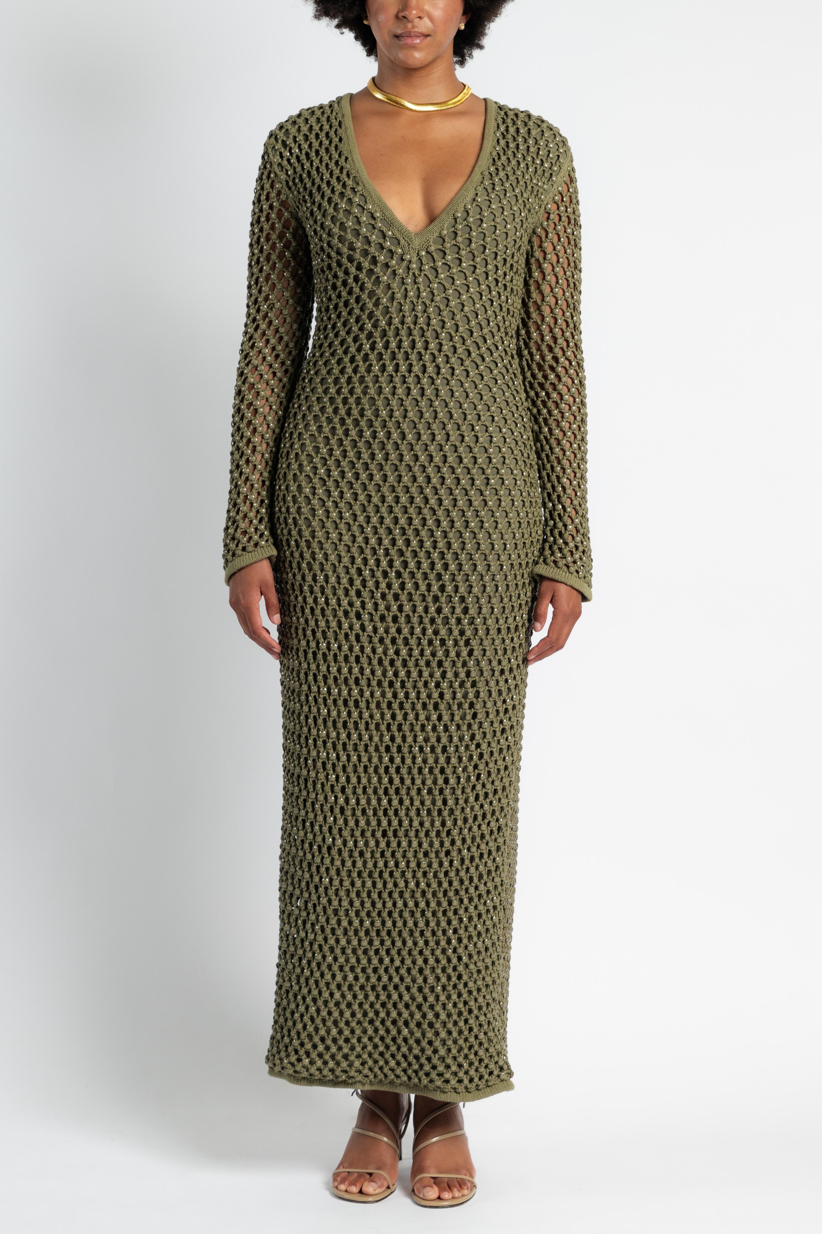 Nina Crystal Knit Gown