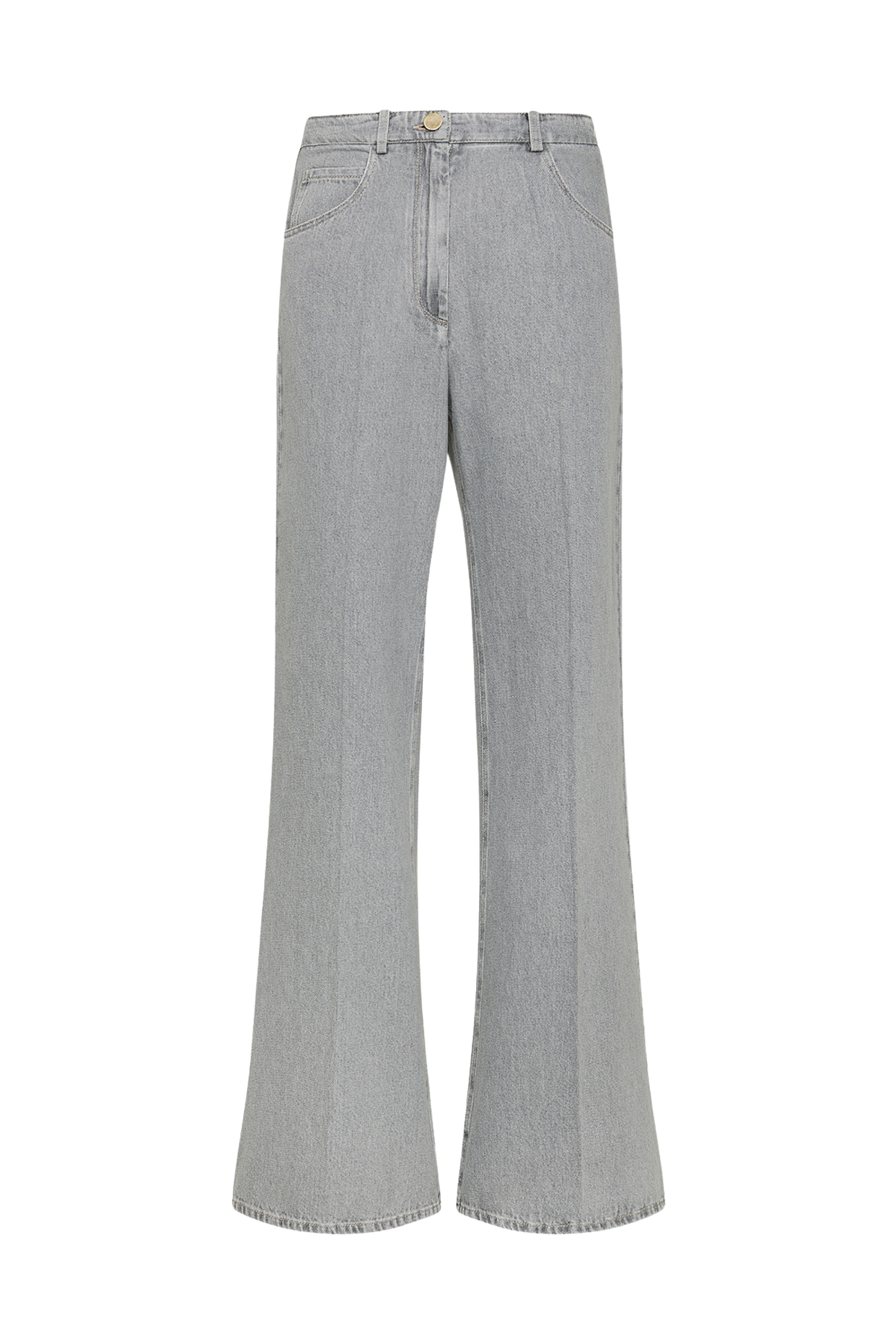 Grey Denim Pants