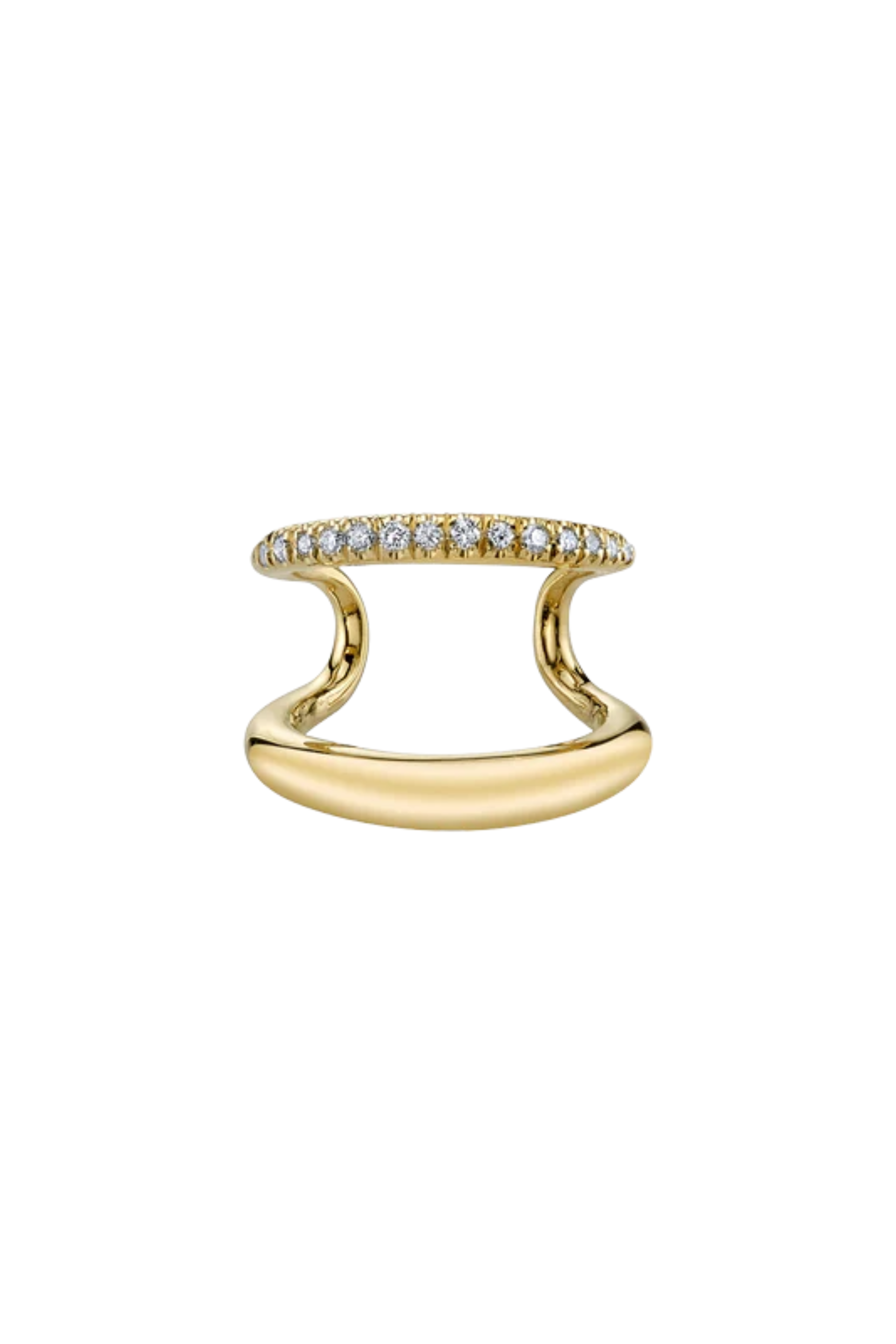 Twin Tusk Pave Ear Cuff