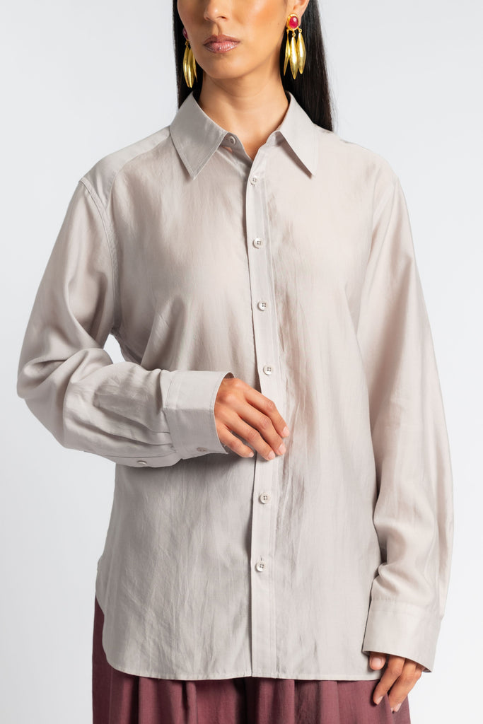 Silk Voile Charlie Men's Slim Shirt