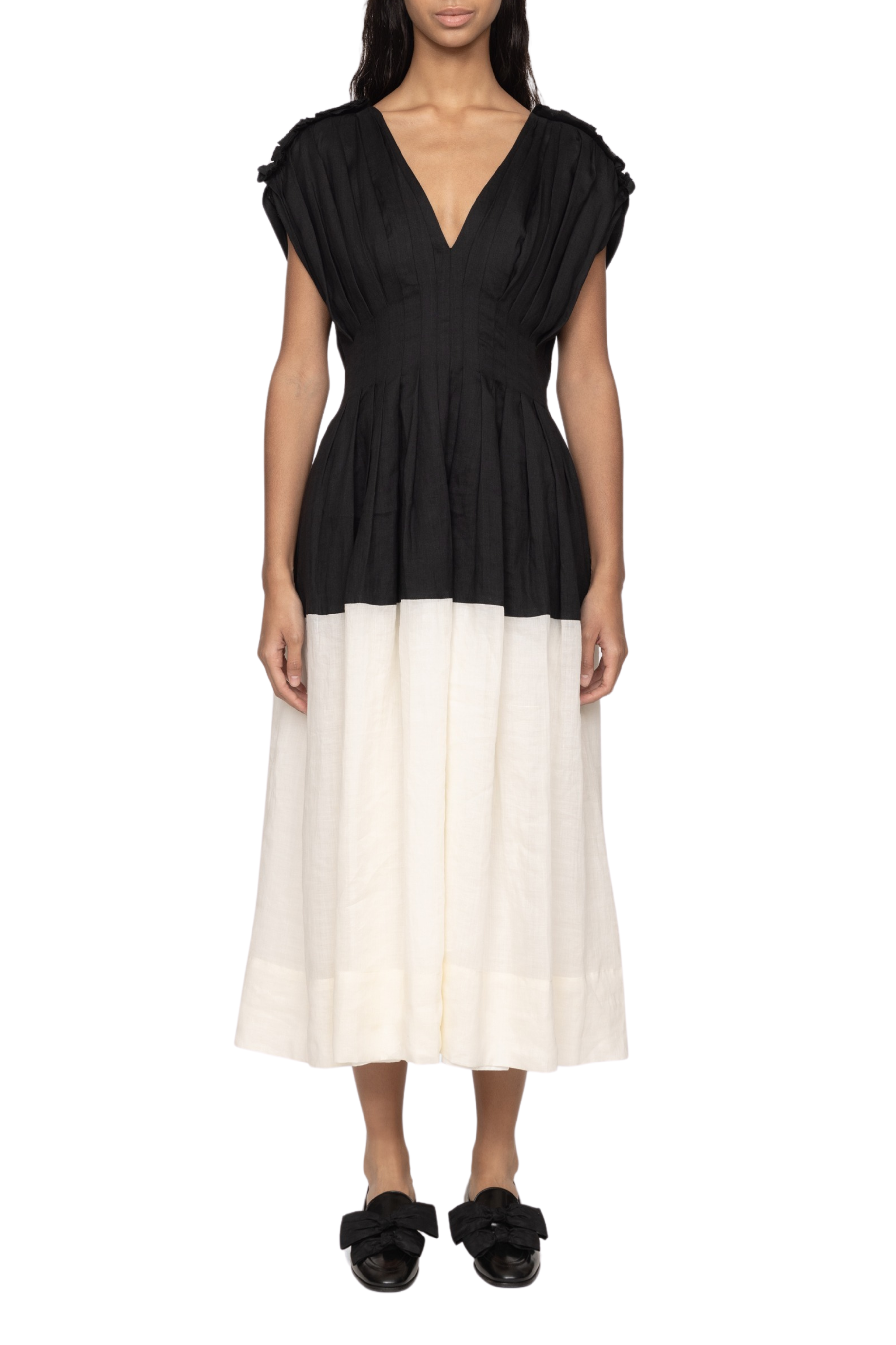 Nicola Ramie Tank Midi Dress