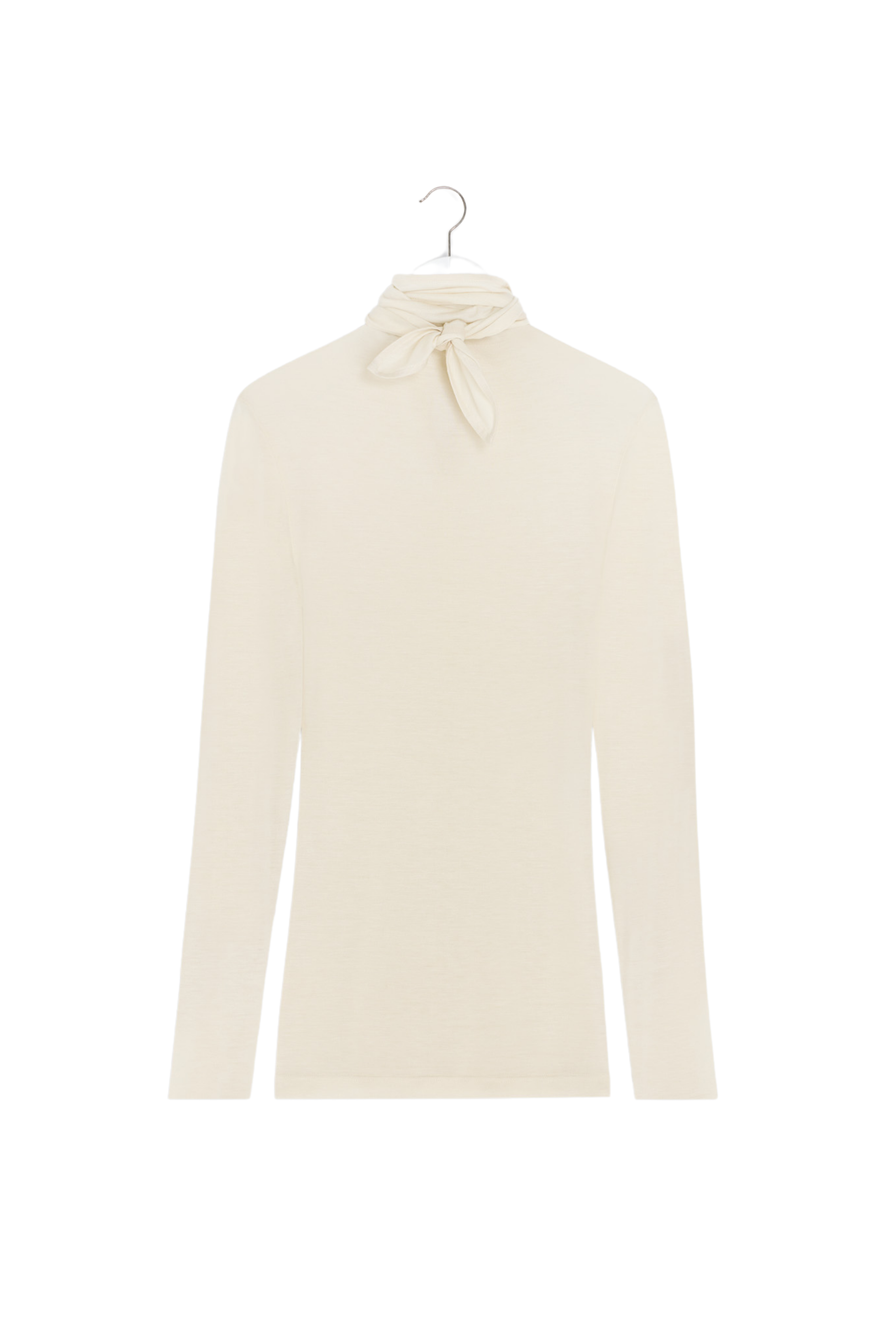 Foulard Top in Pearl White