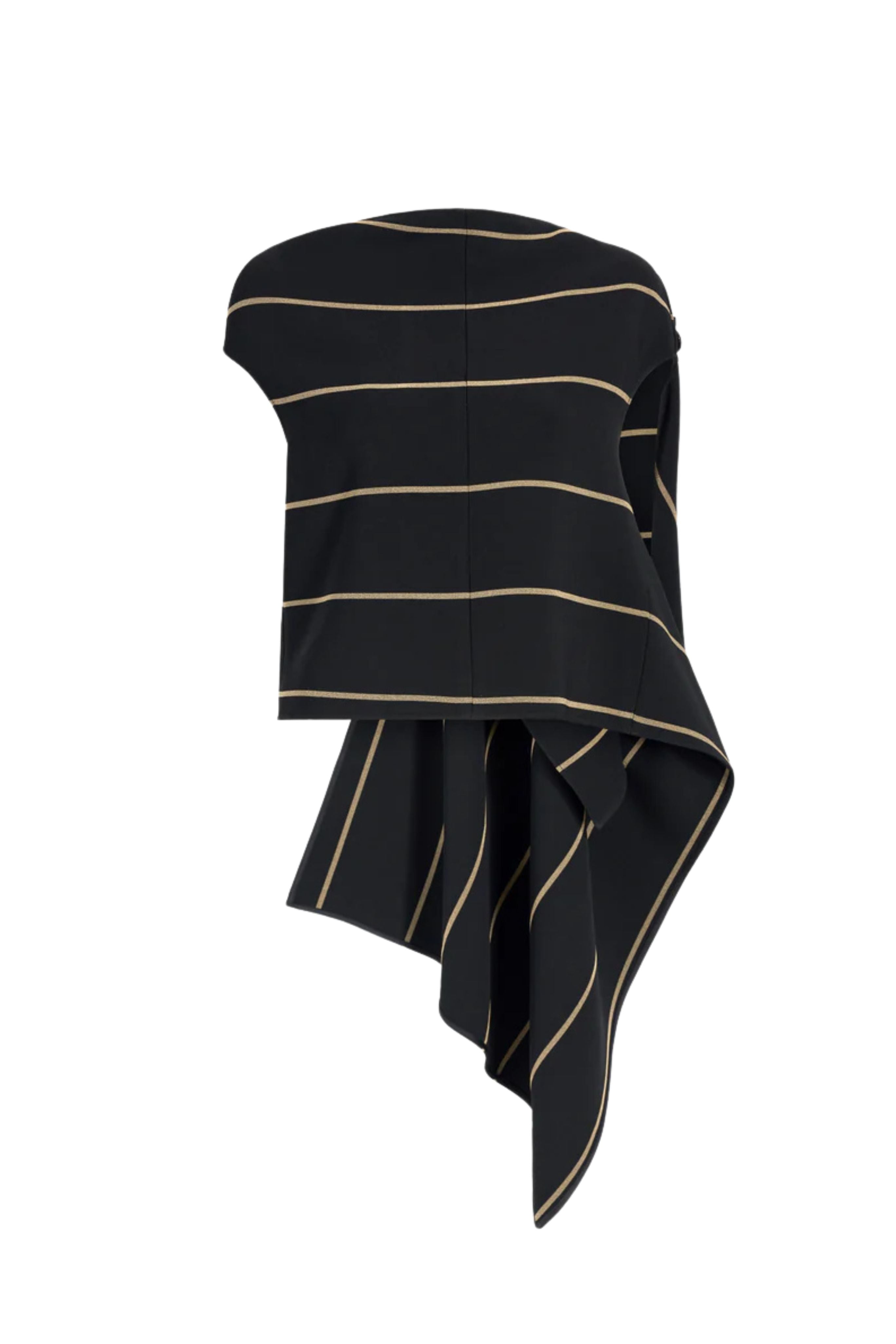 Sutton Top in Stripe Bi-Stretch Viscose