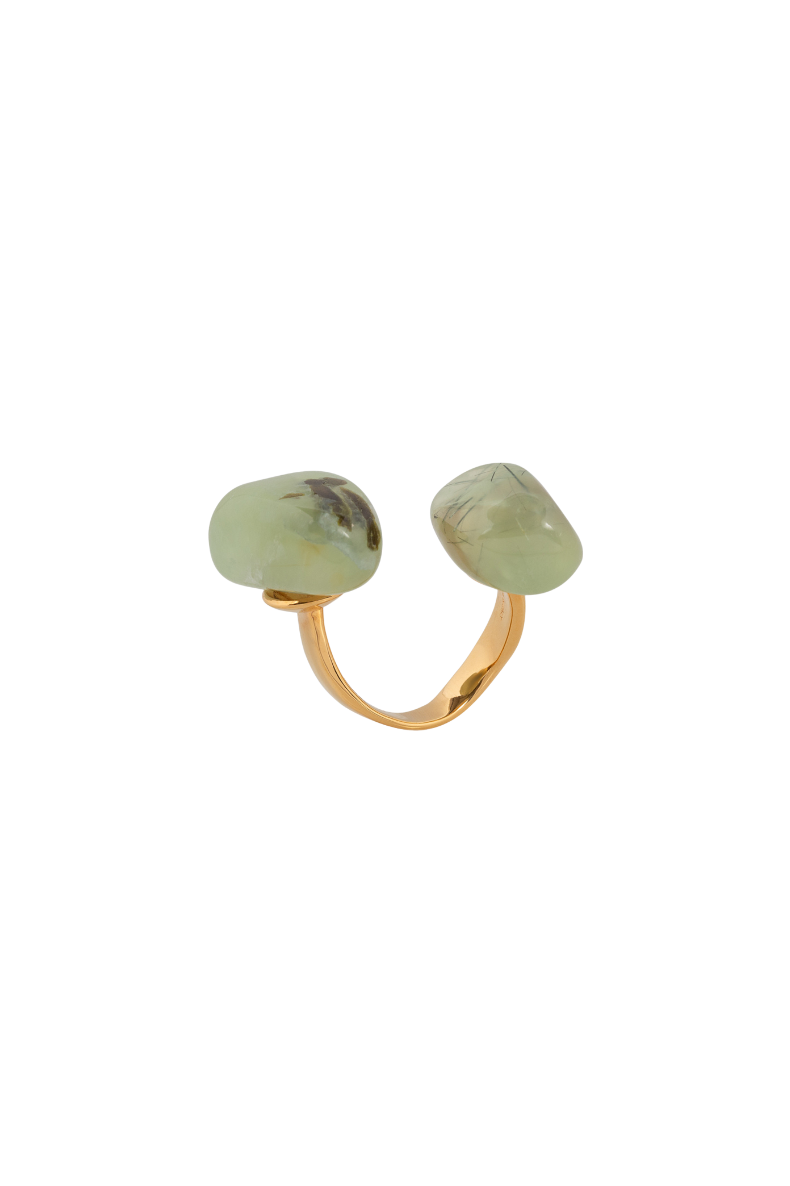 Double Stone Open Ring