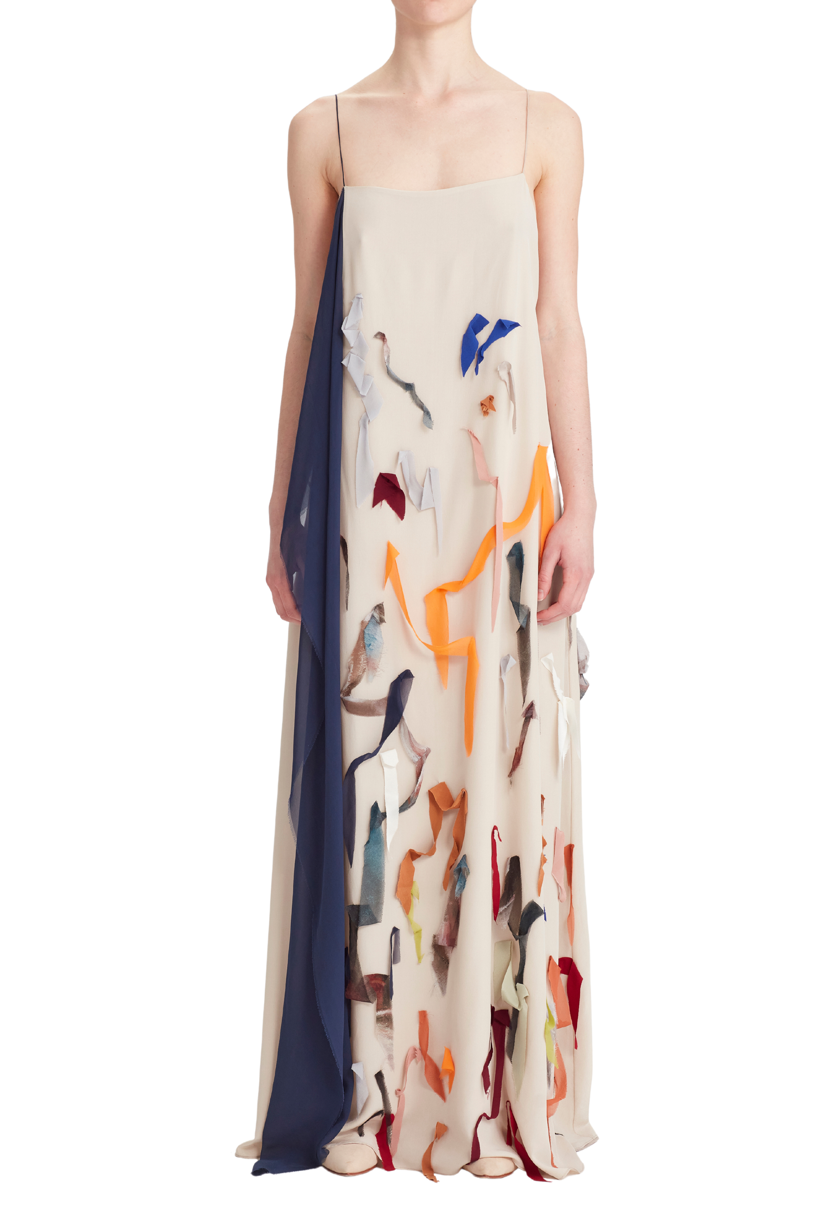RORY WILLIAM DOCHERTY Silk "Painted" Dress