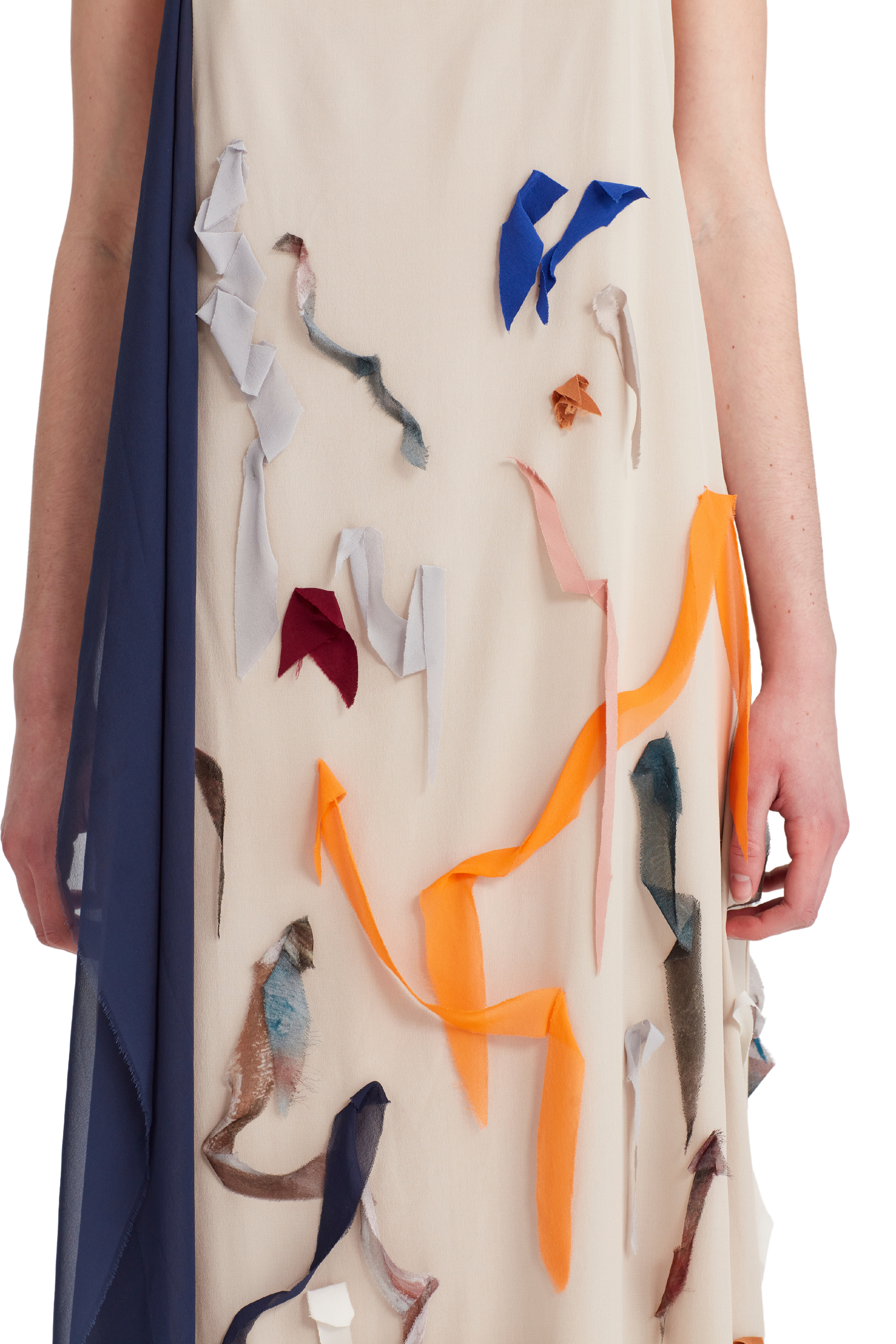 RORY WILLIAM DOCHERTY Silk "Painted" Dress