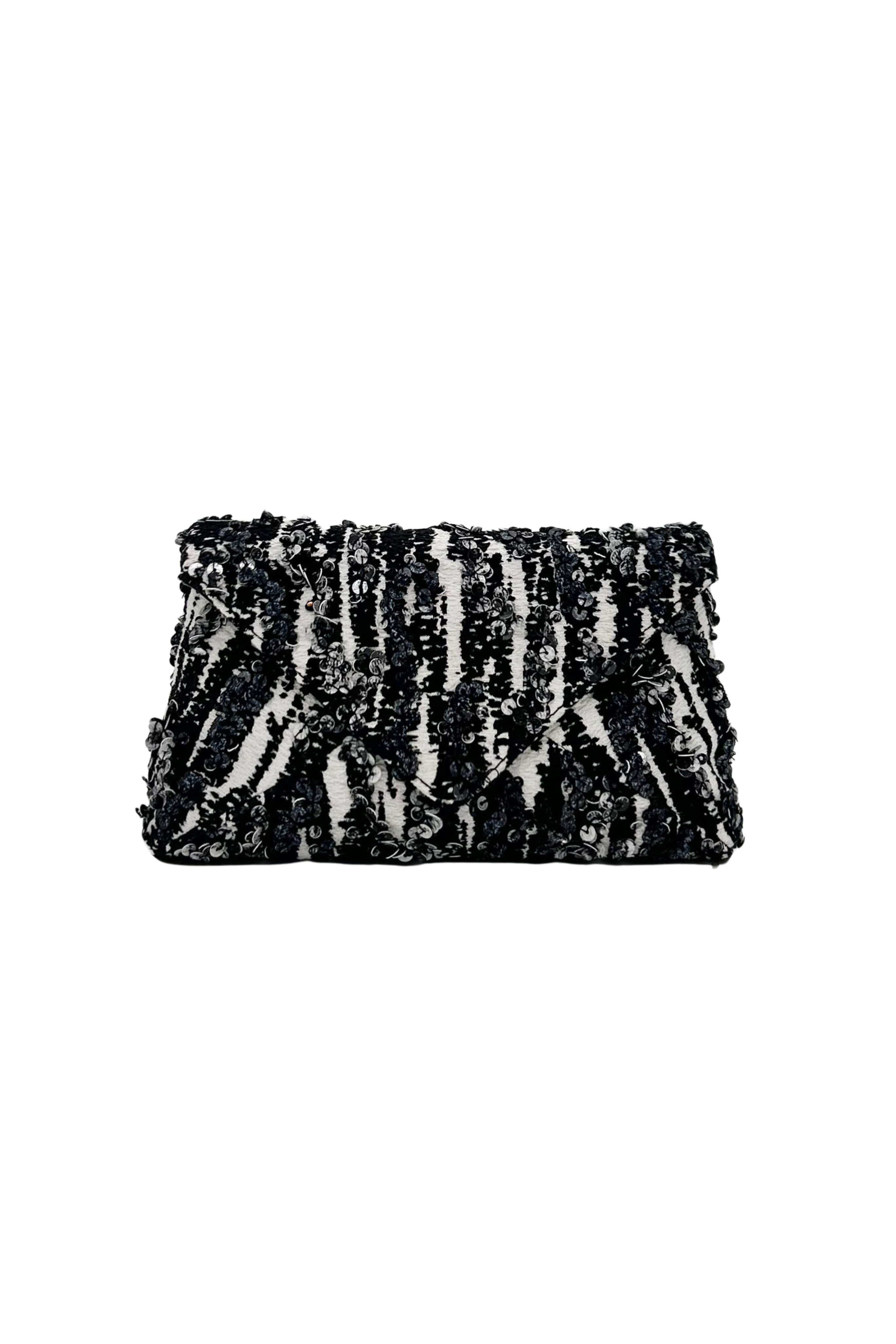 Embroidered Envelope Clutch