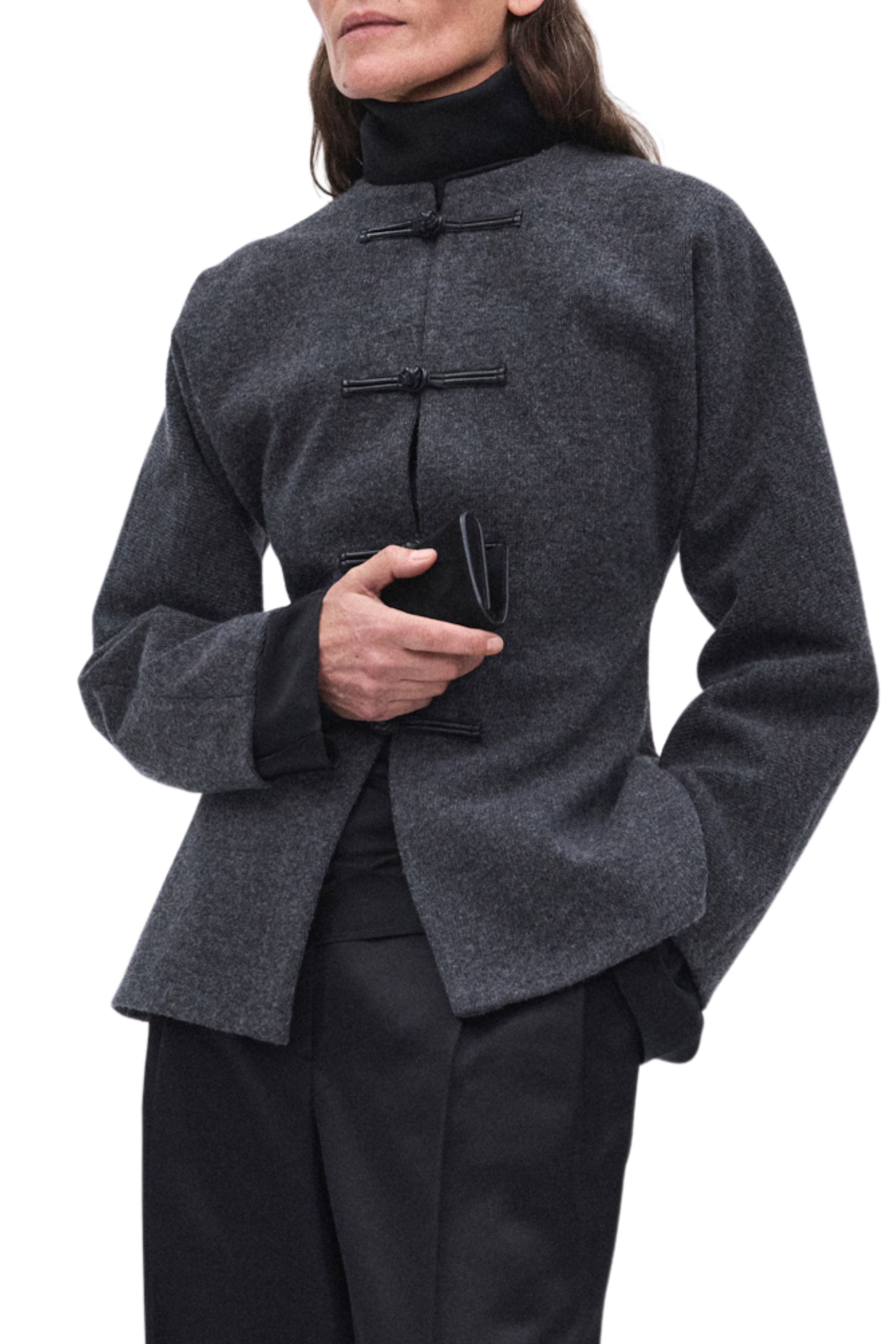 Mandarin Waisted Cardigan