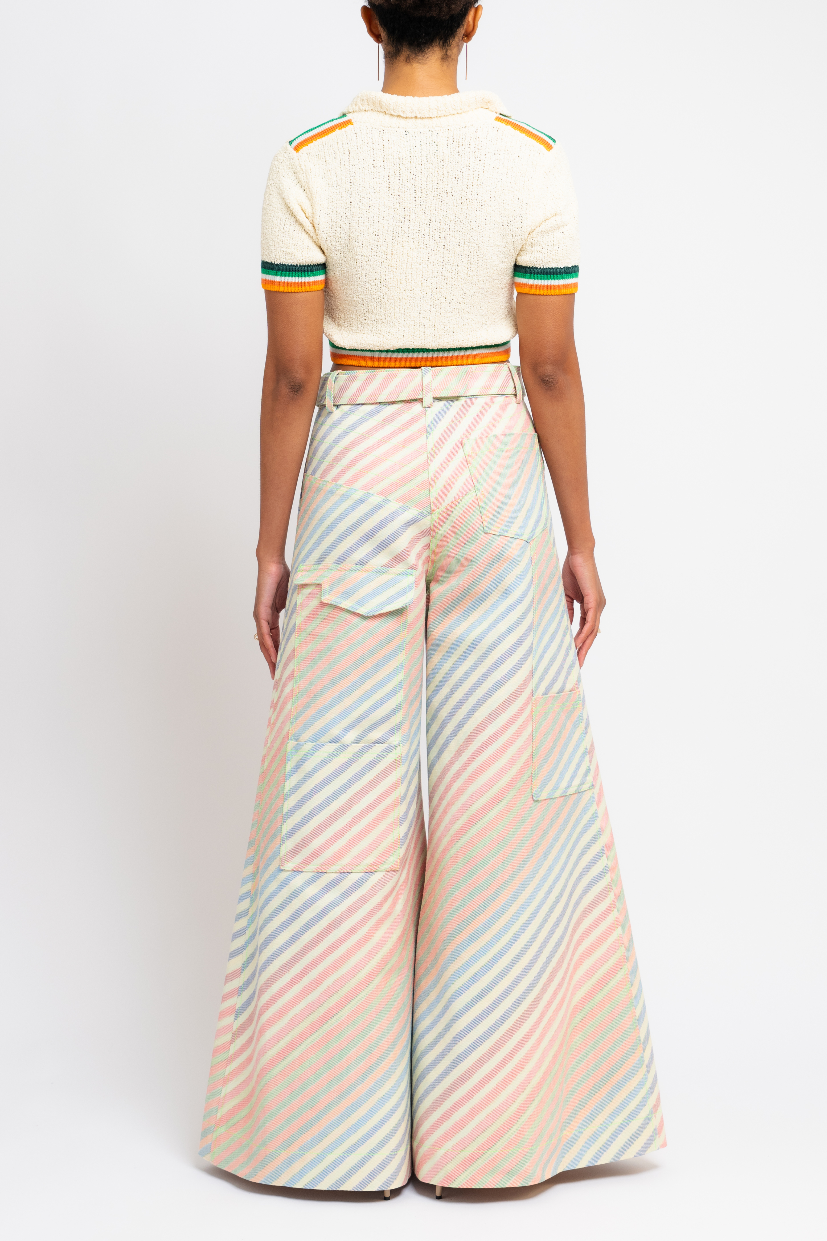 Bias Crayon Stripe Ultra Wide Utility Pant