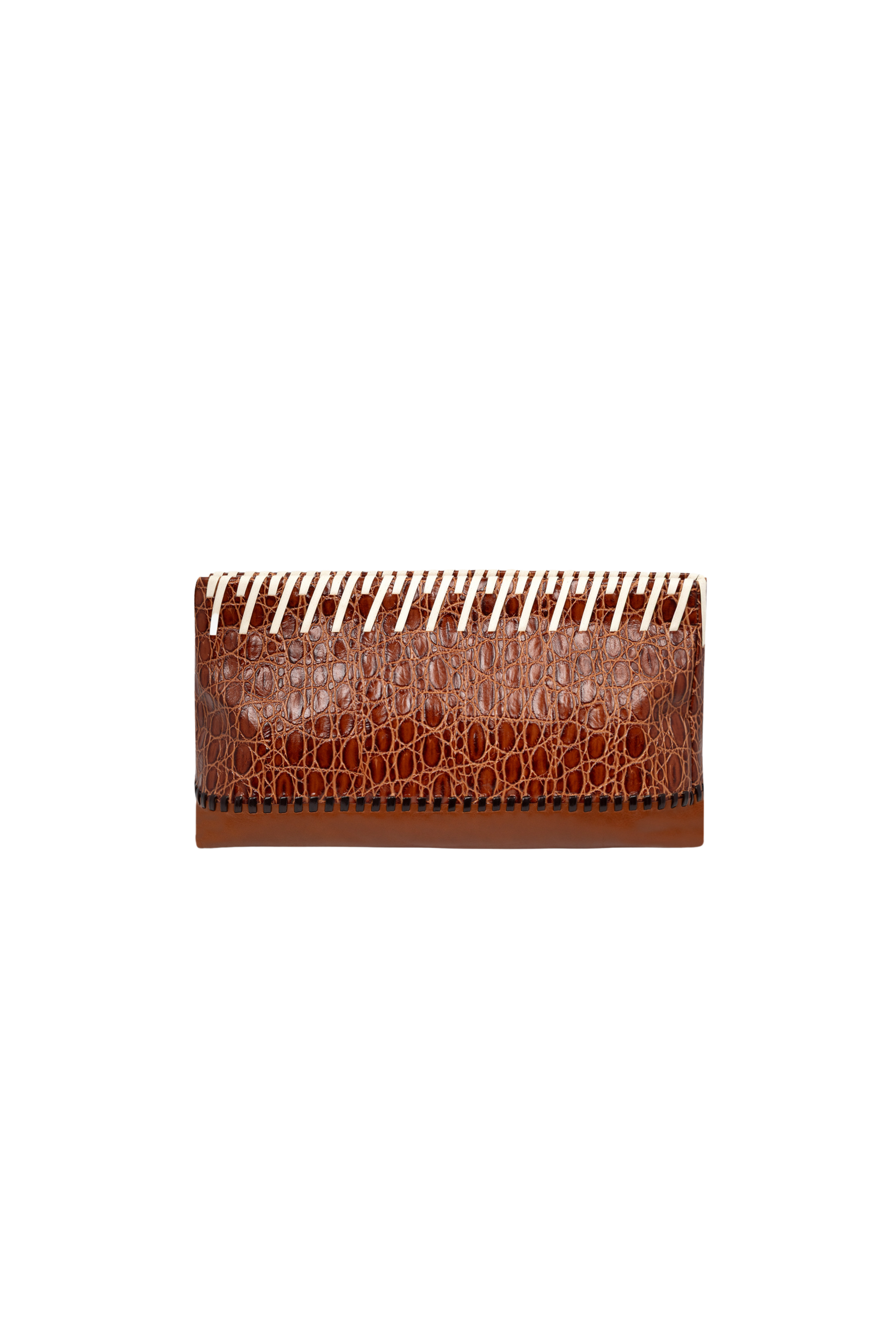 Leather Topstitch Pouch