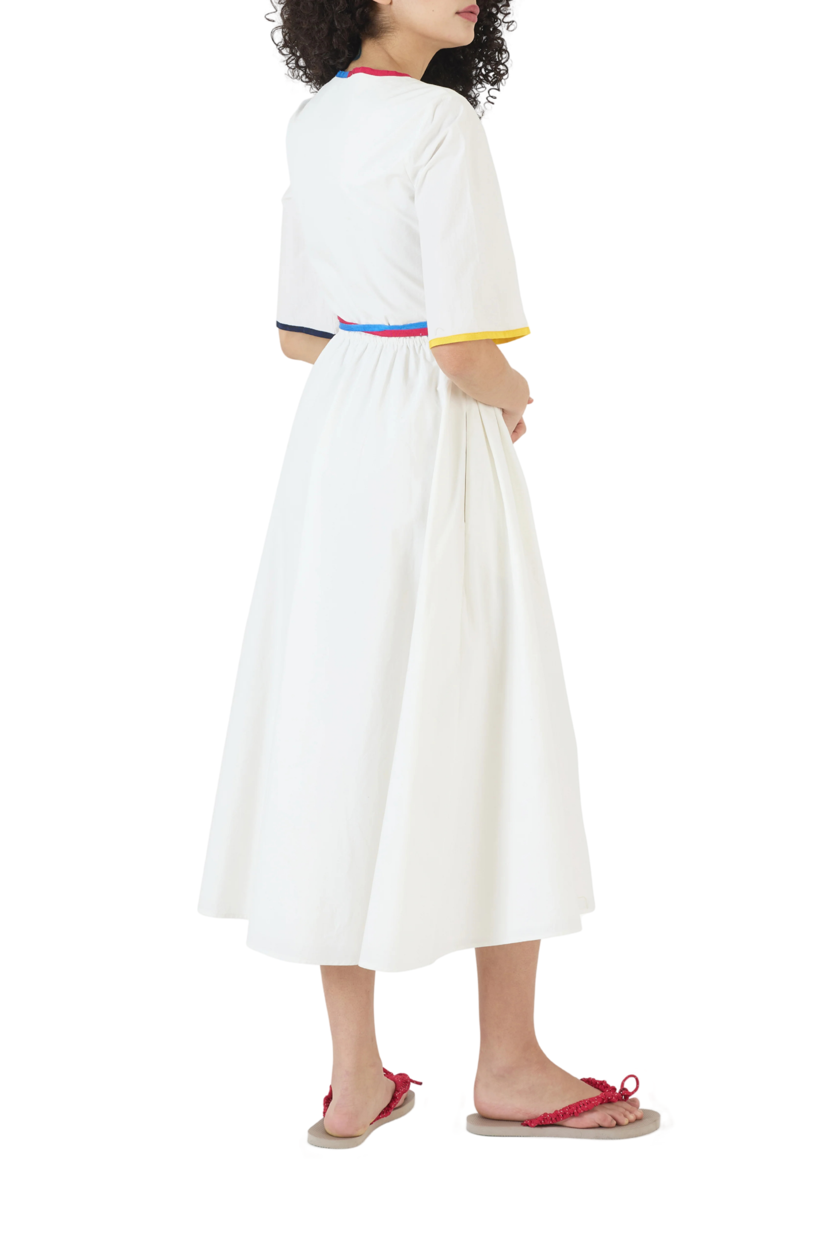 Ribbon Wrap Dress