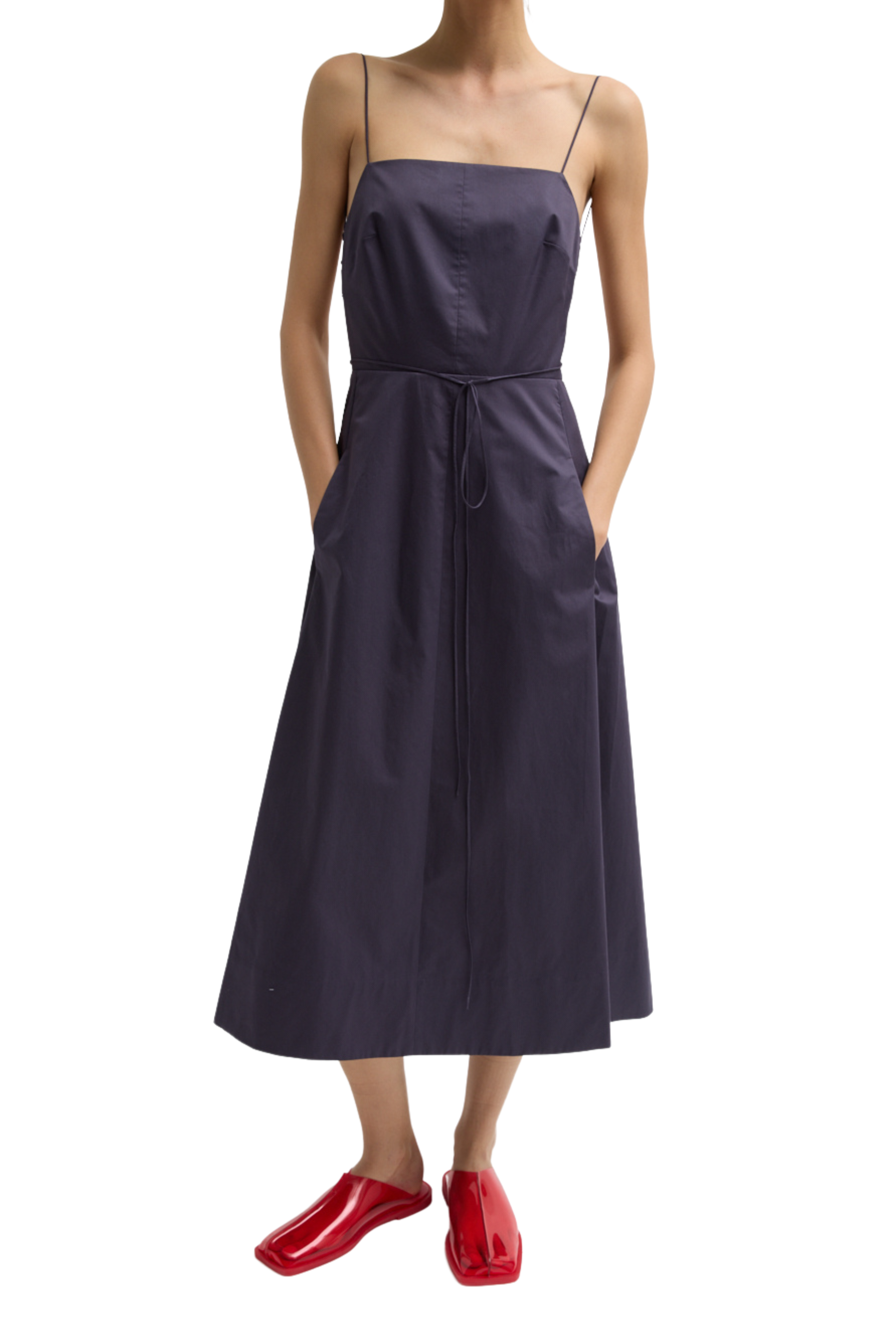 Eco Poplin Strappy Dress