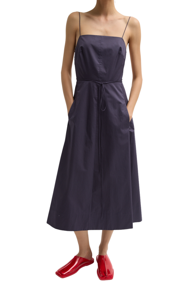 Eco Poplin Strappy Dress