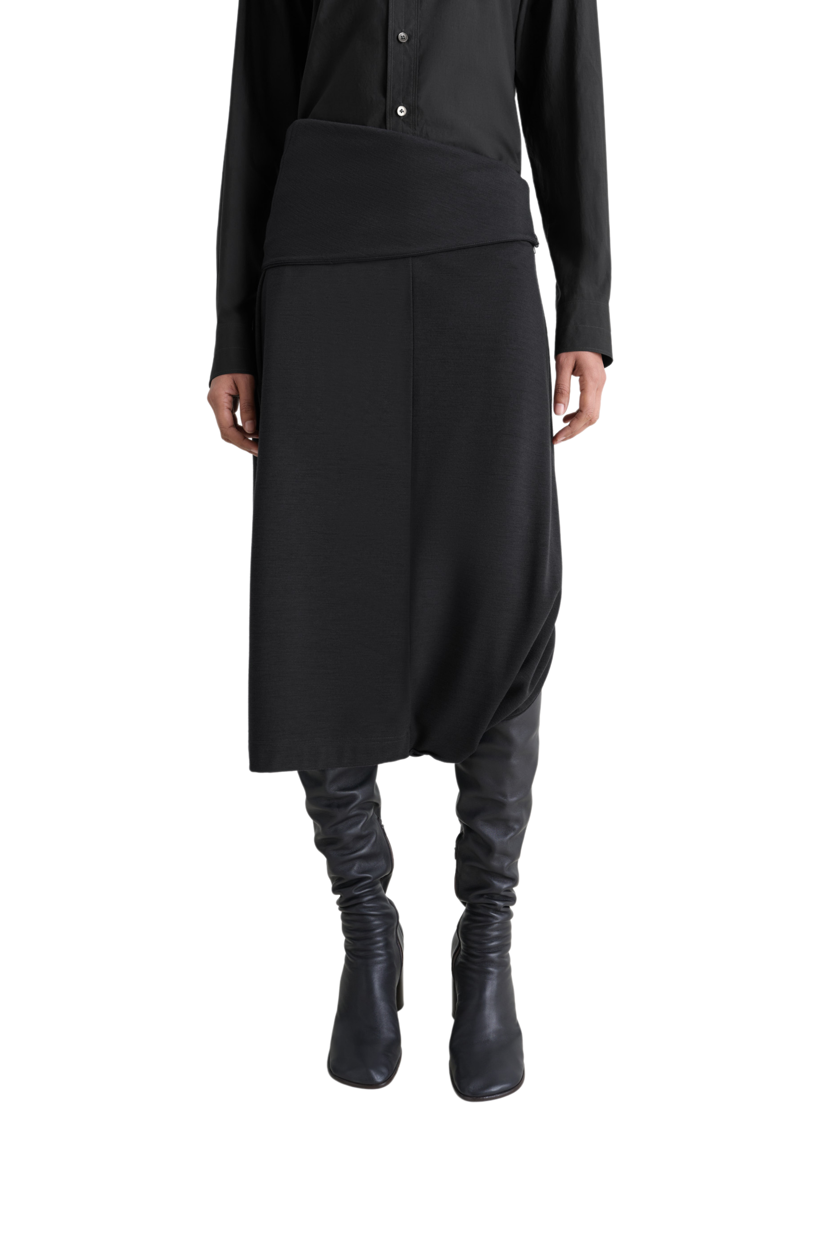 Twisted Hem Skirt