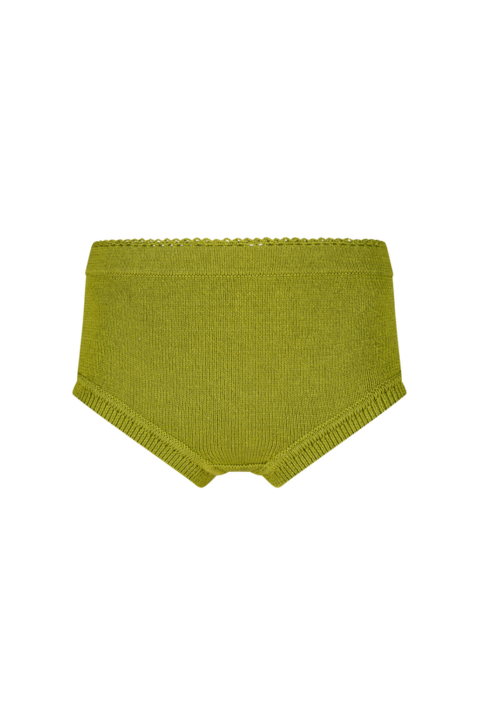 DRIES VAN NOTEN Tak Green Knit Briefs