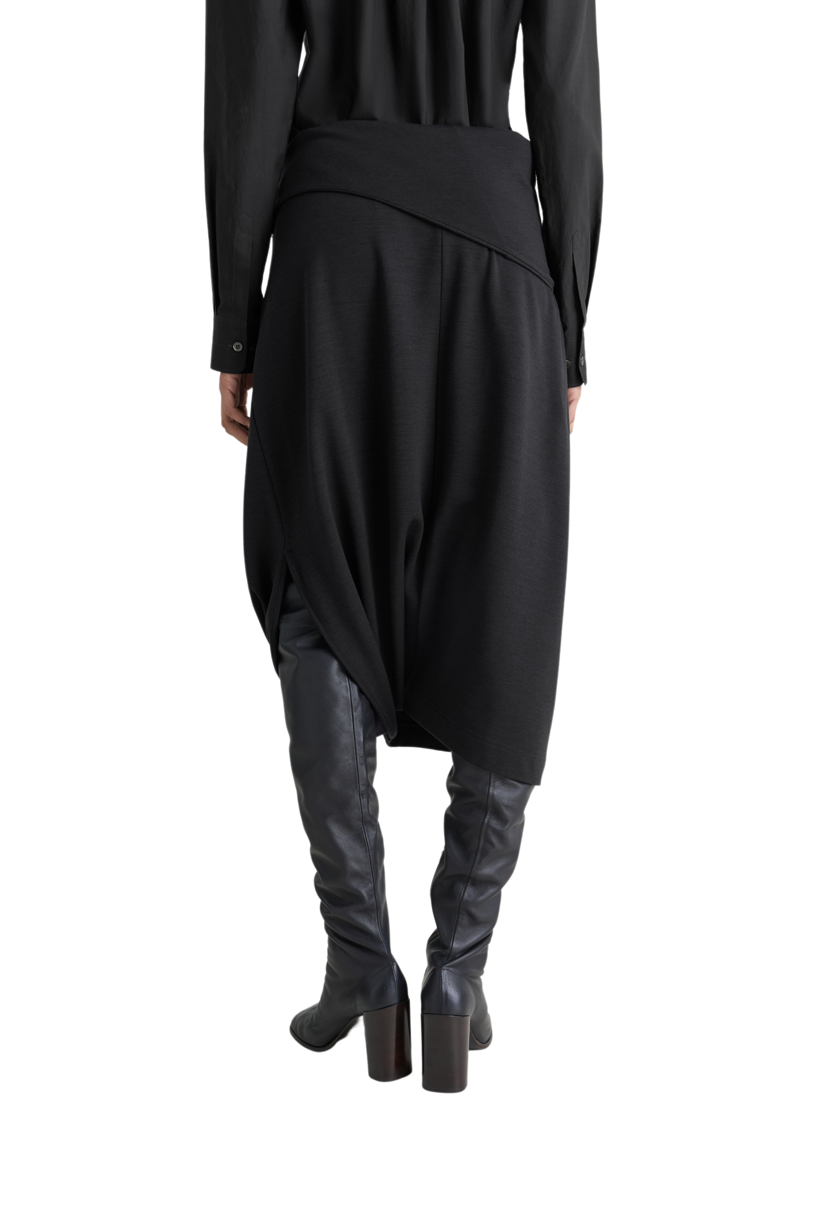 Twisted Hem Skirt