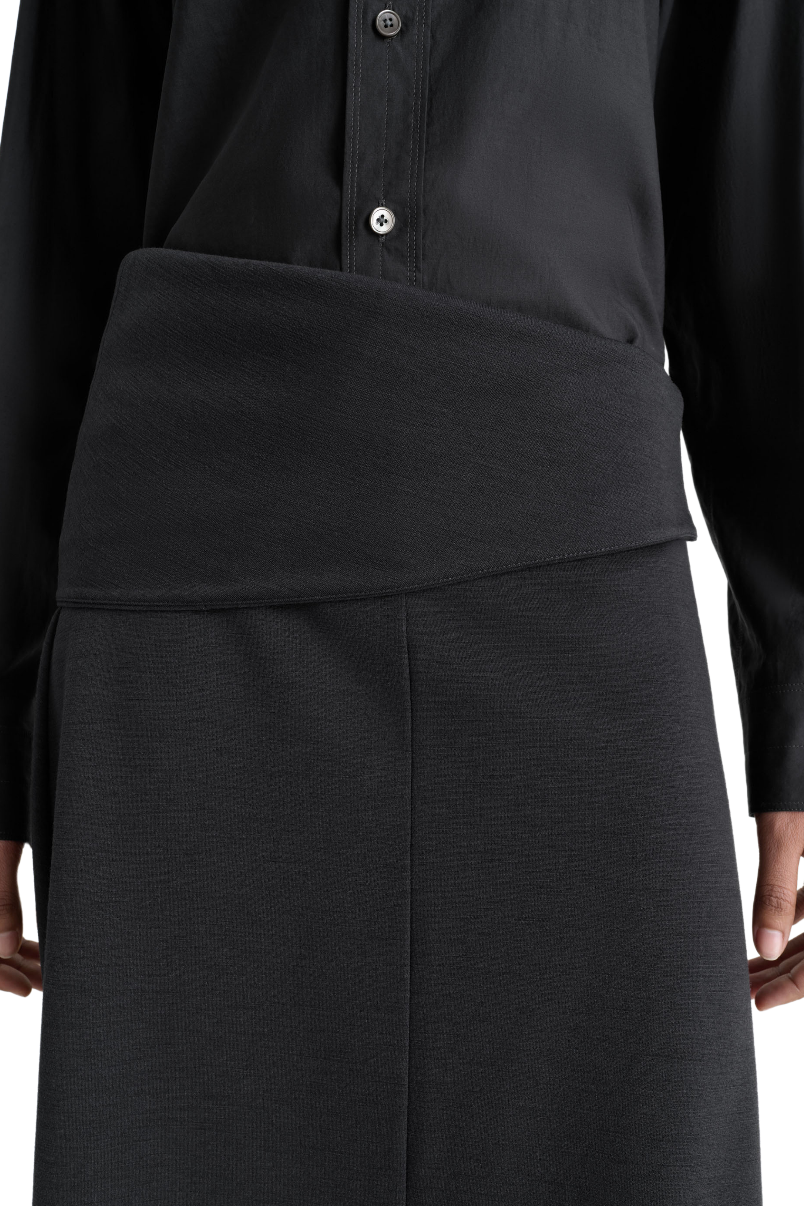 Twisted Hem Skirt