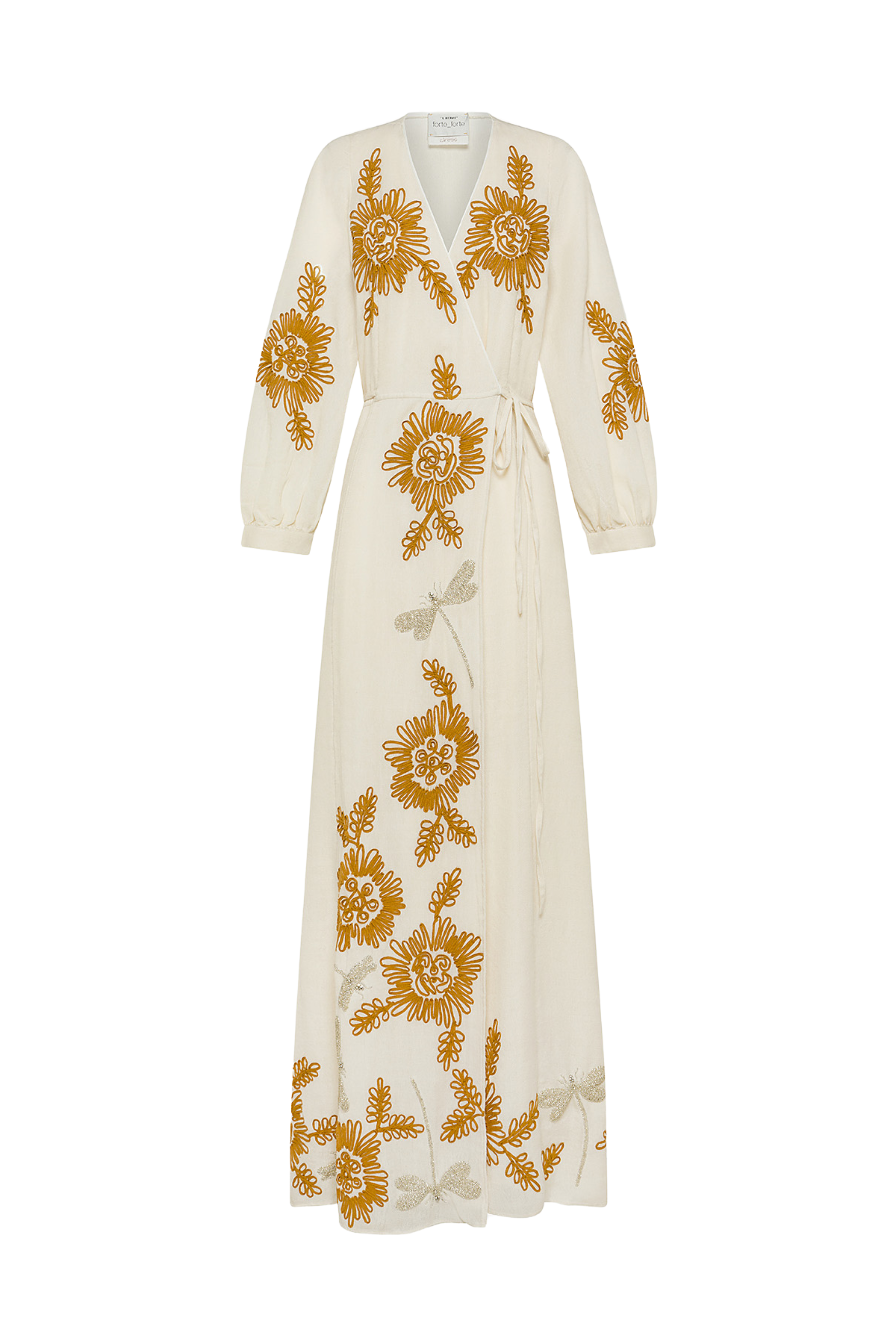 Embroidery Wool Gauze Dress