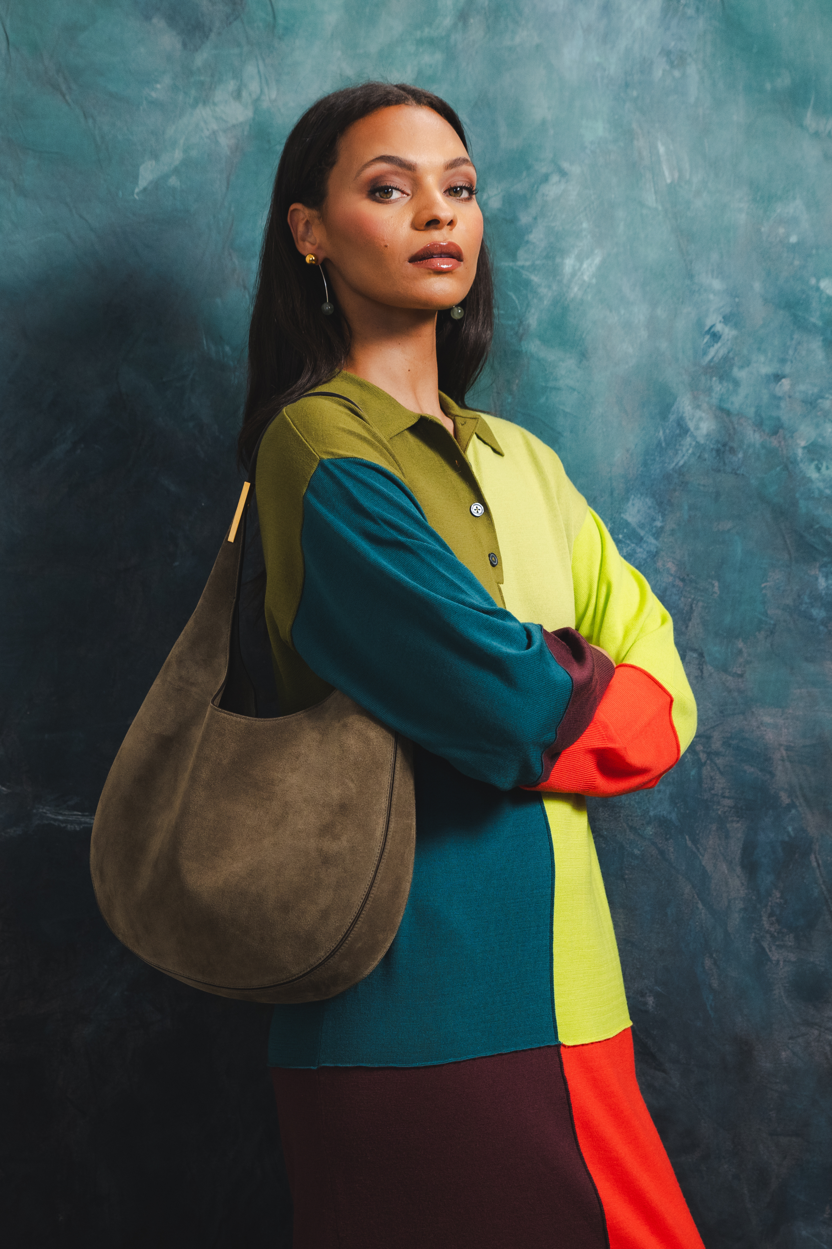 The Florence Hobo in Suede - Mink
