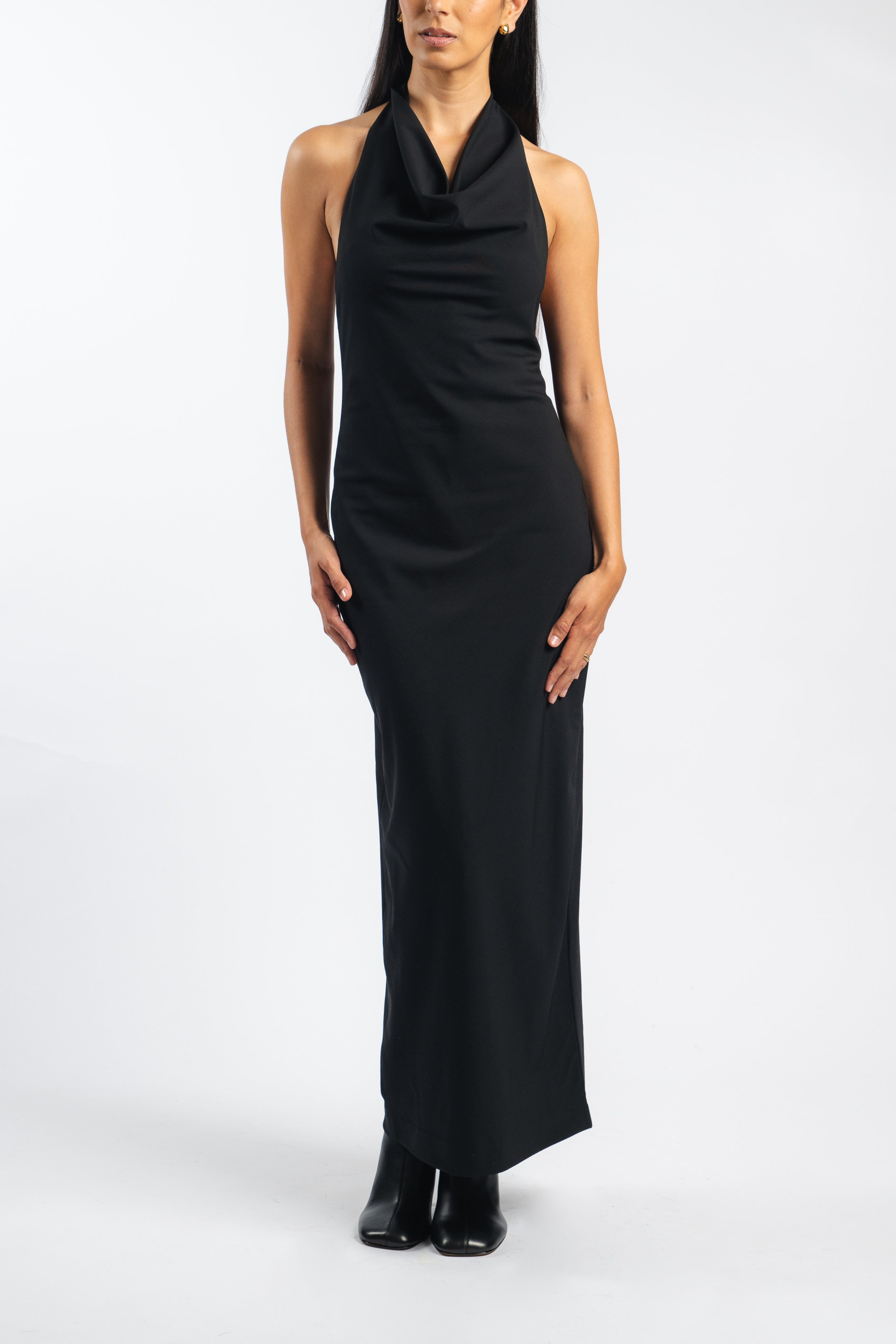 Tasselled Cowlneck Dress