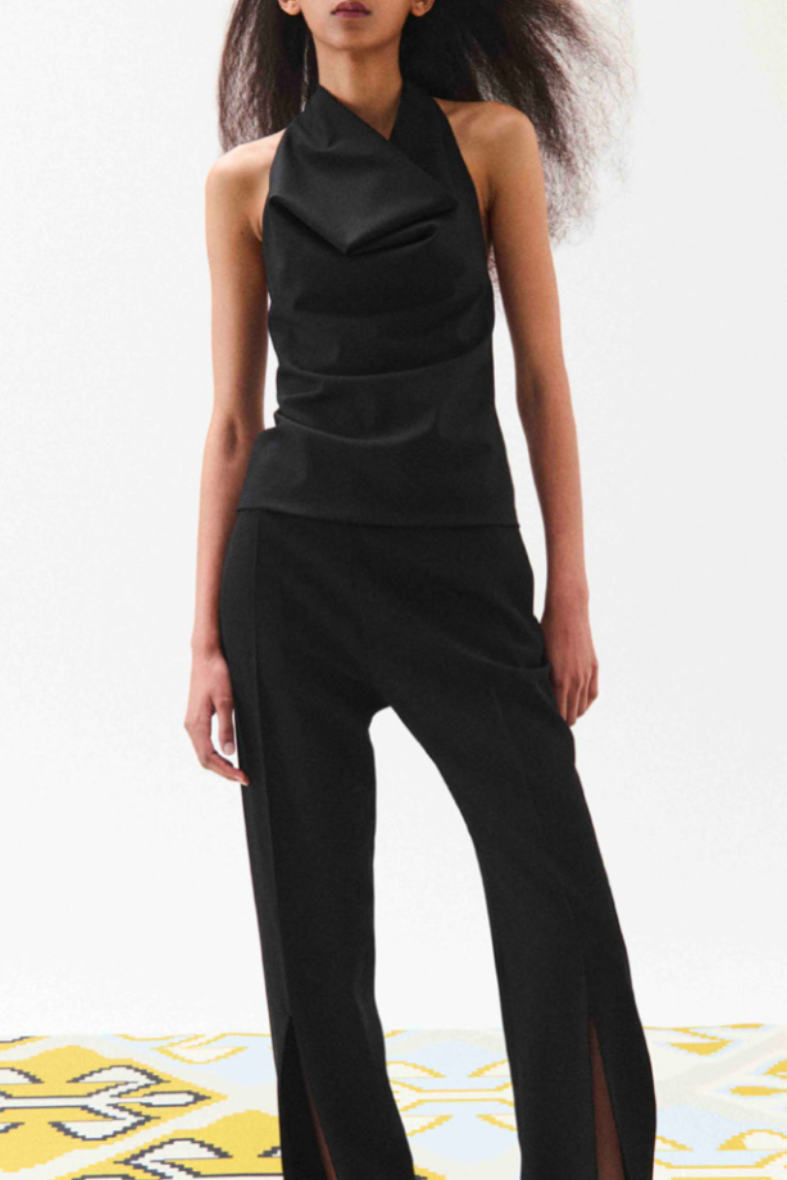 Tasselled Cowlneck Top