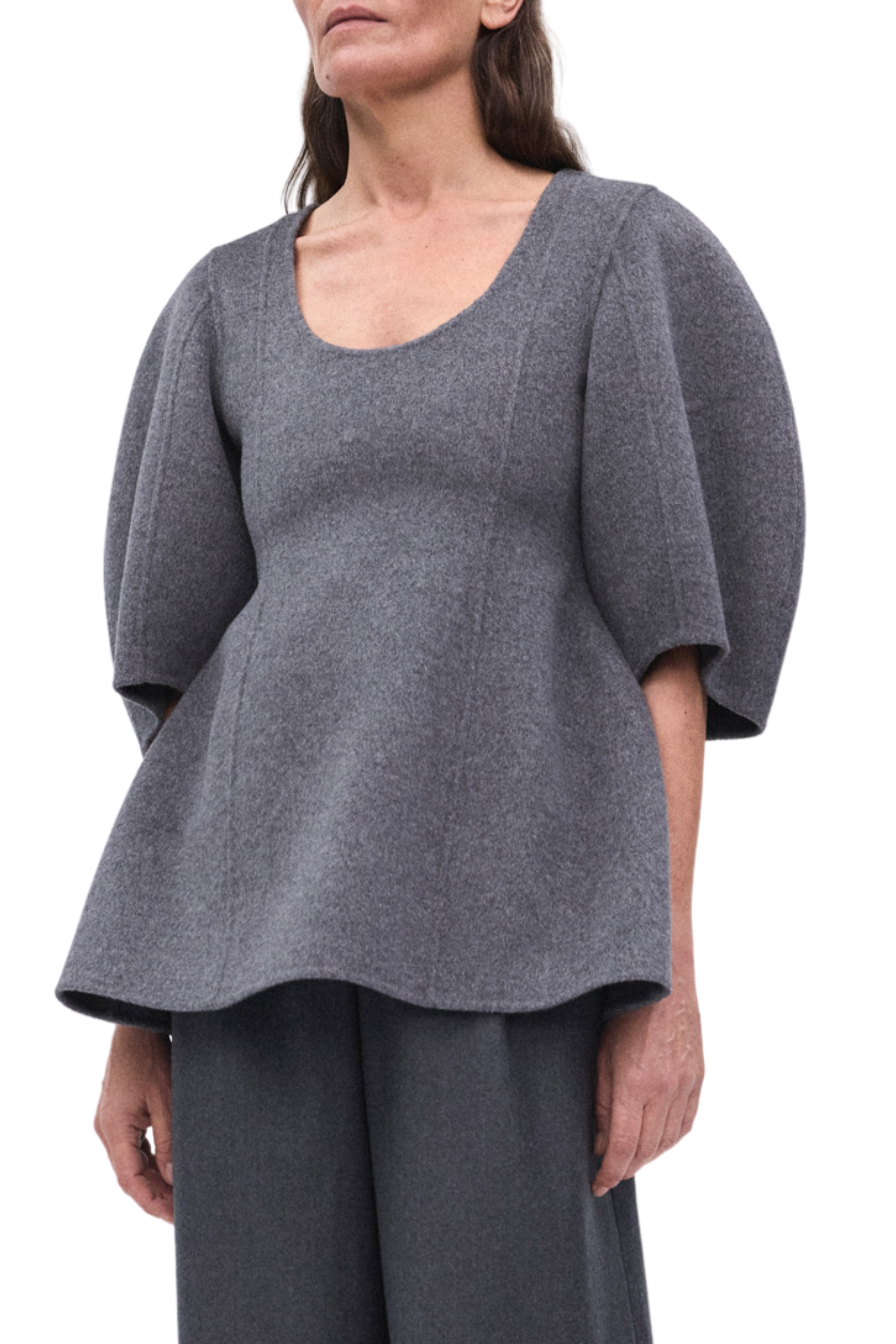 Sculptural Double-Faced Top