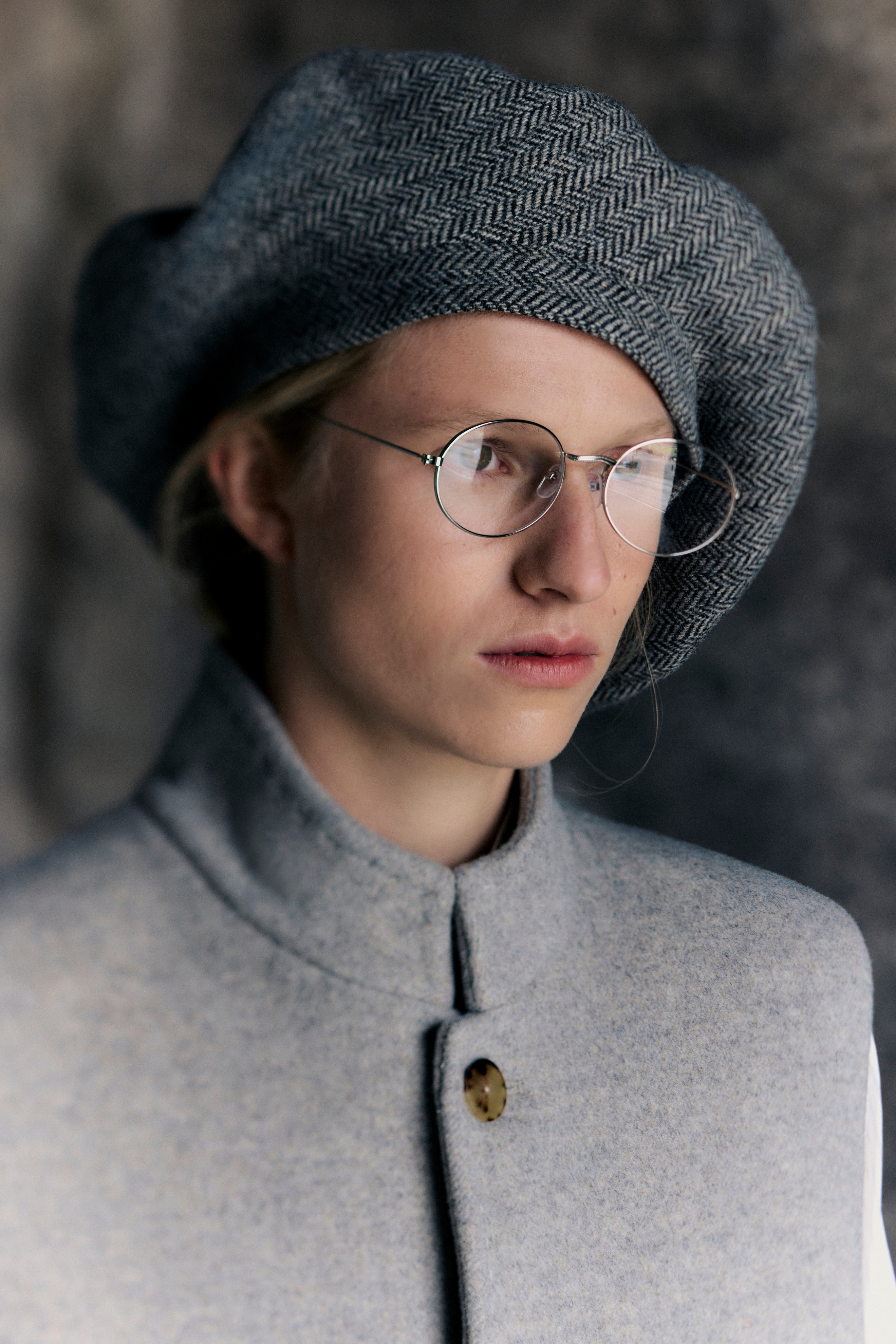 Herringbone Poet's Hat
