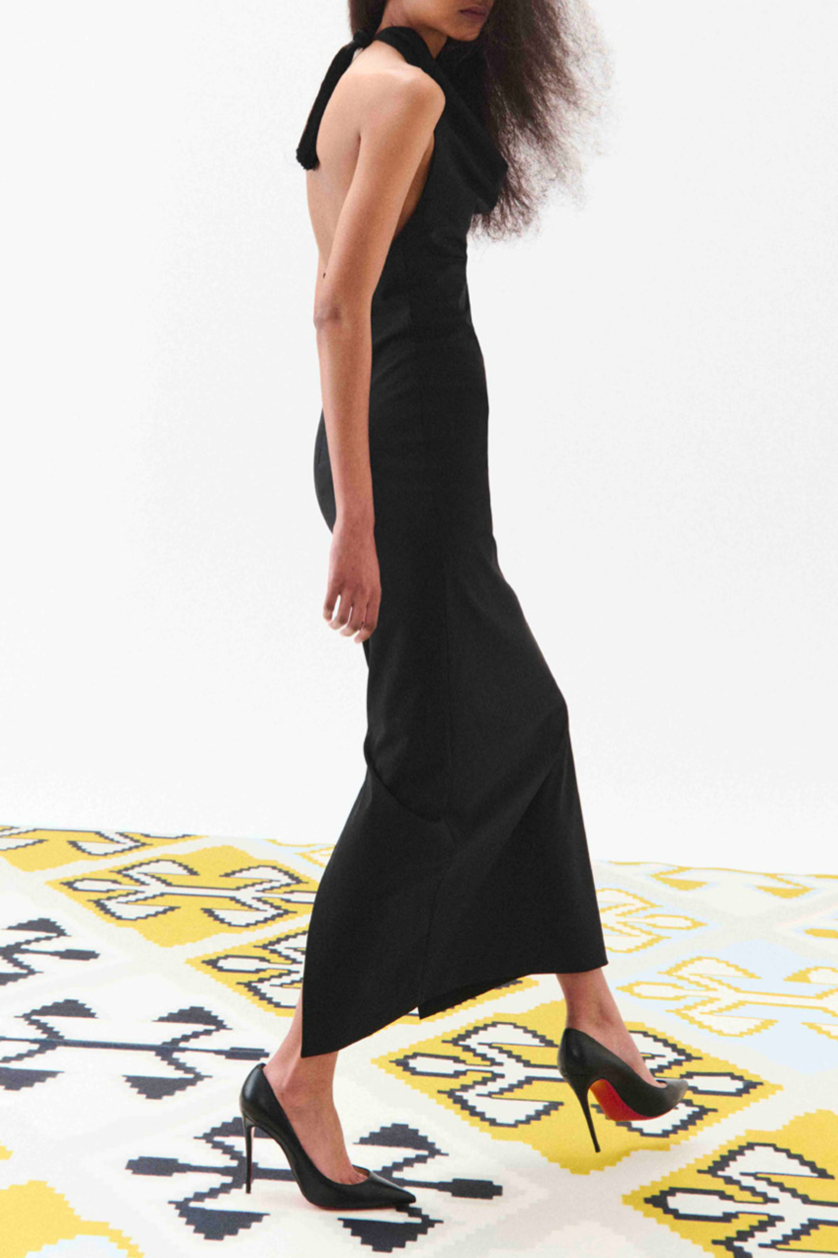 Tasselled Cowlneck Dress