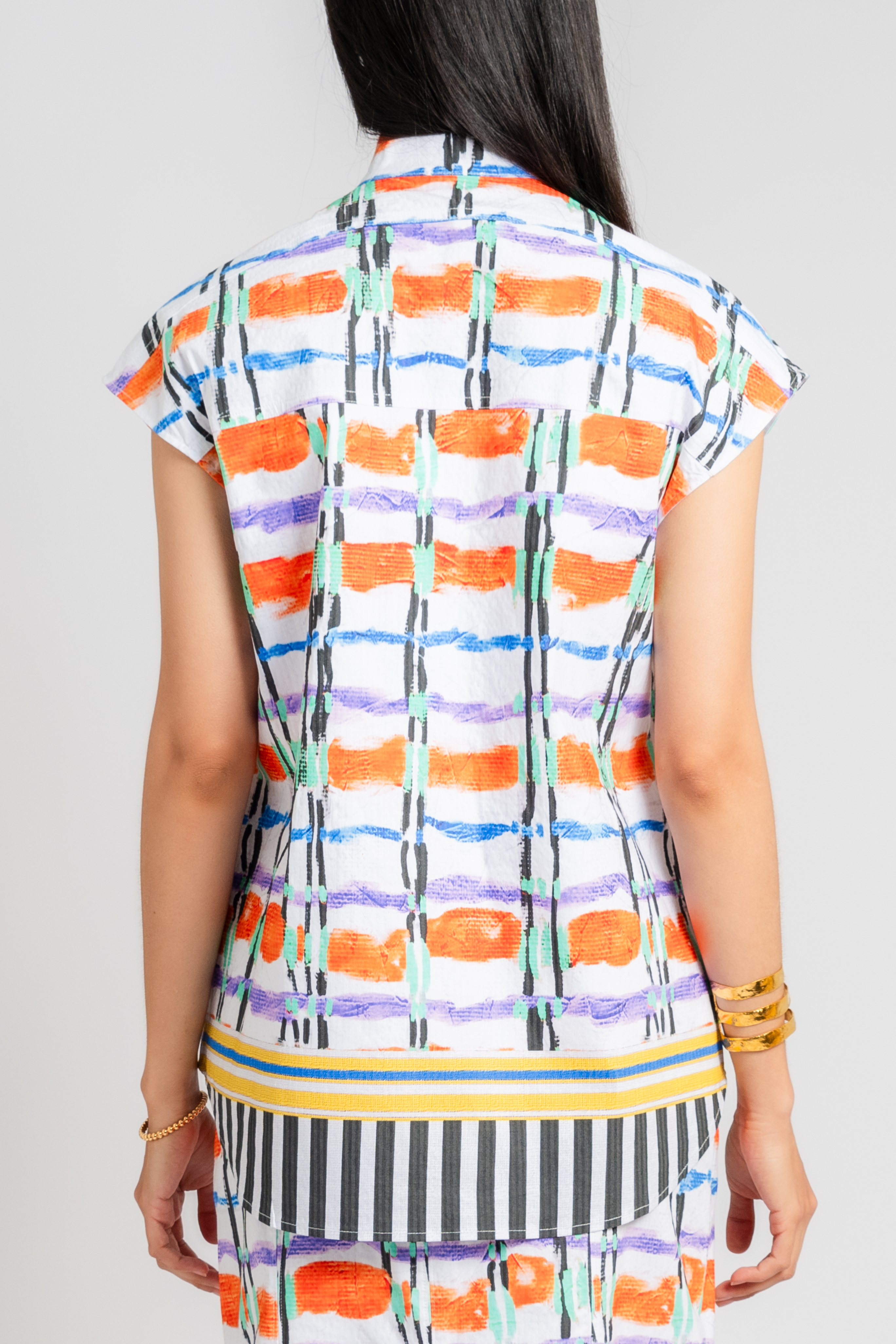 Printed Button Down Shirt