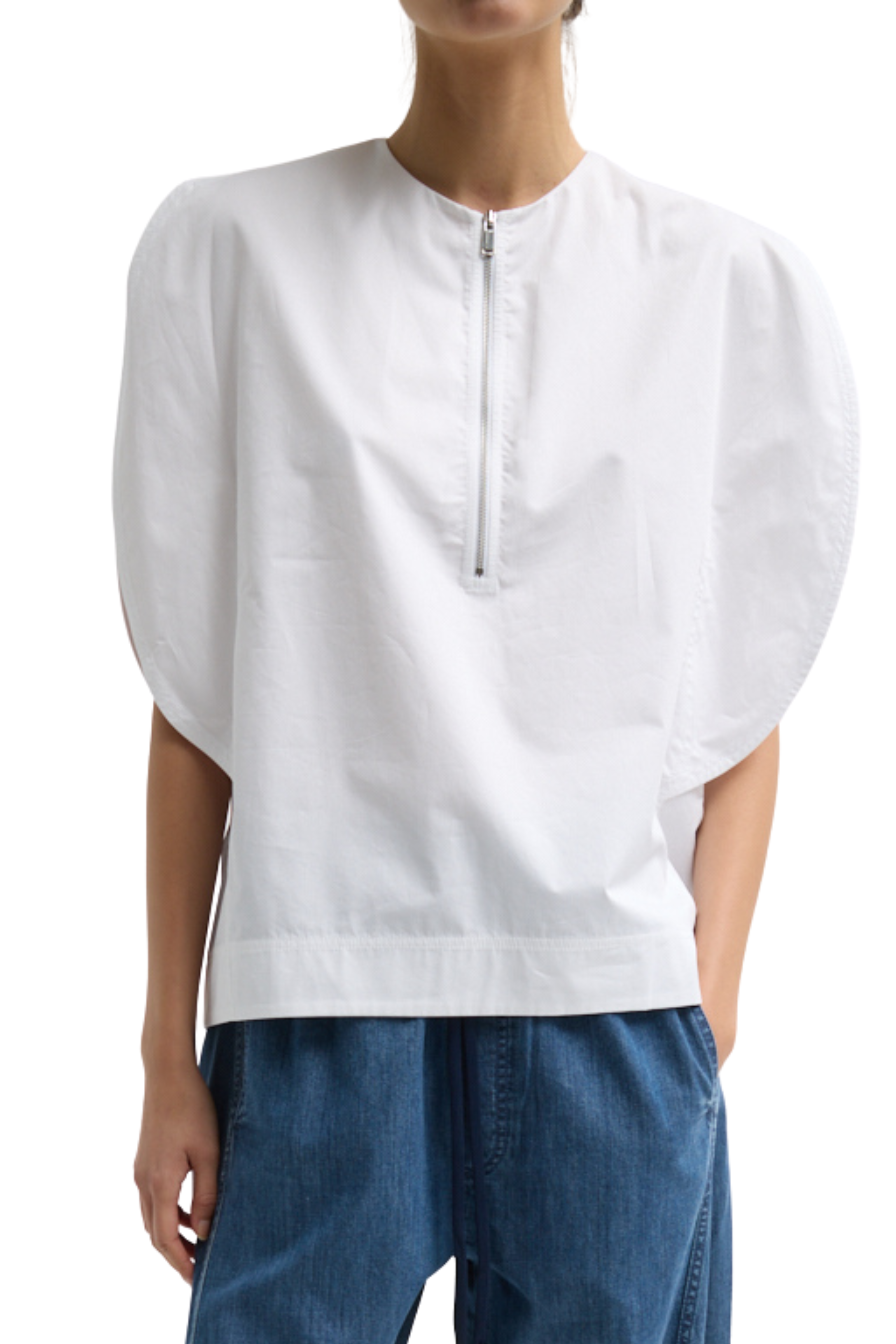 Eco Poplin Balloon Origami Top