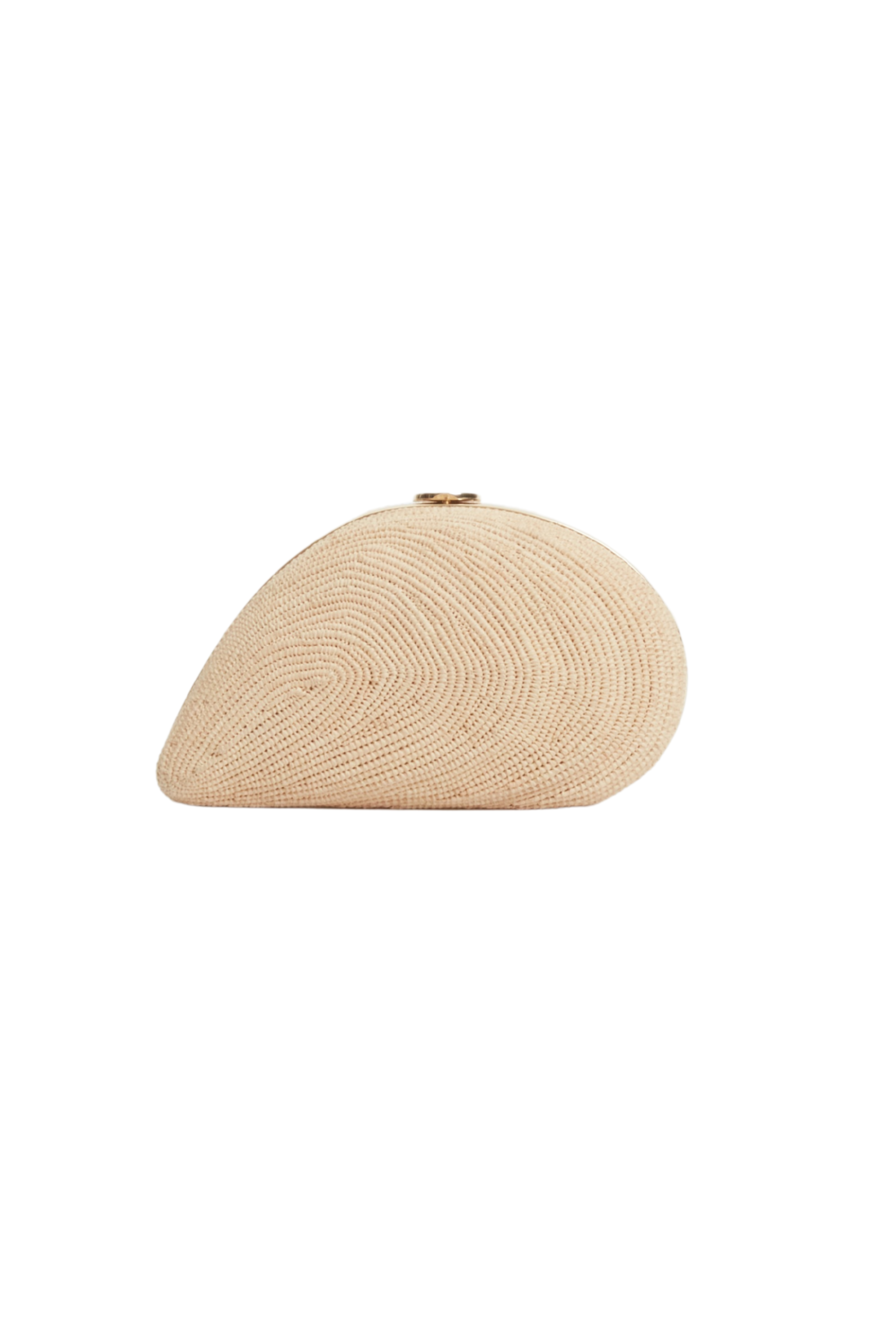 Bridget Raffia Oyster Shell Clutch
