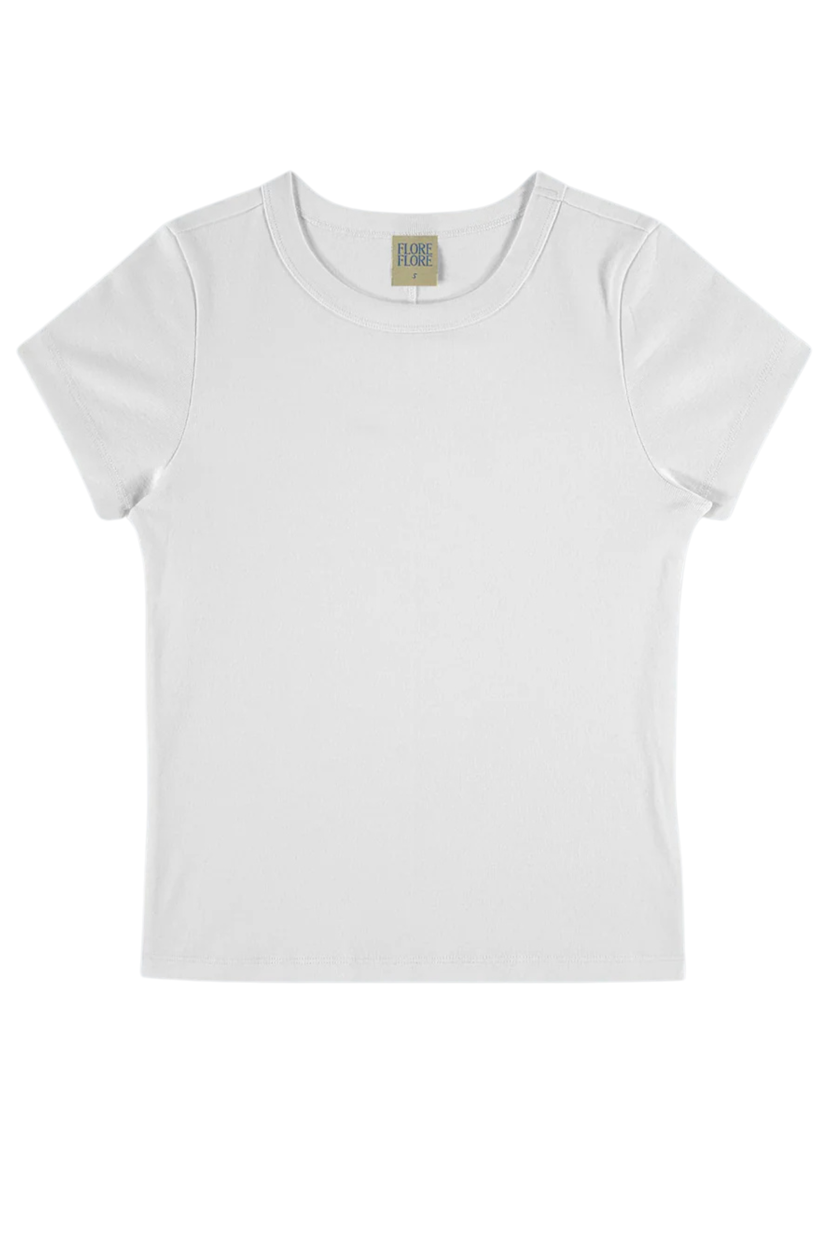 Car Baby Tee in White