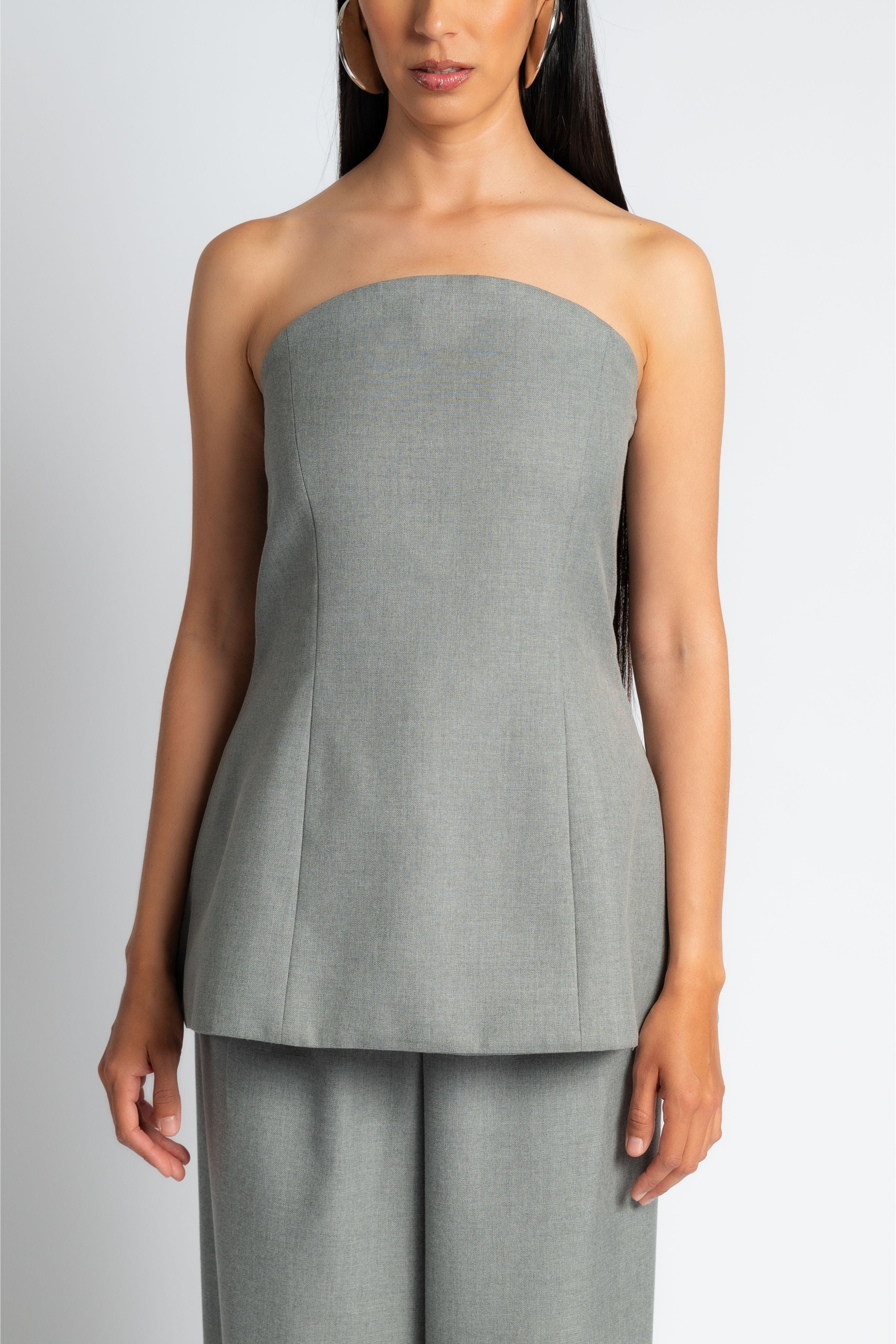 Corset Top in Grey