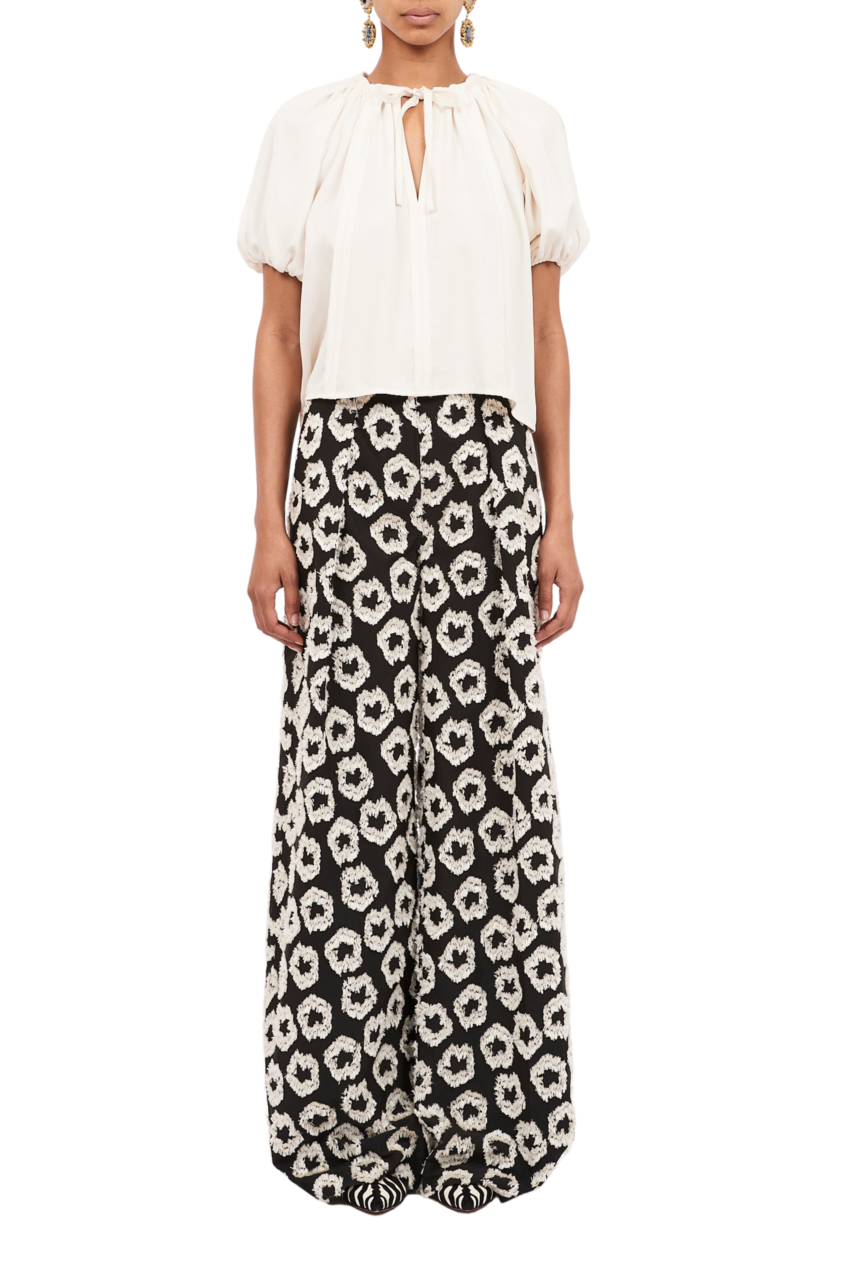 ULLA JOHNSON Cai Embroidered Pant