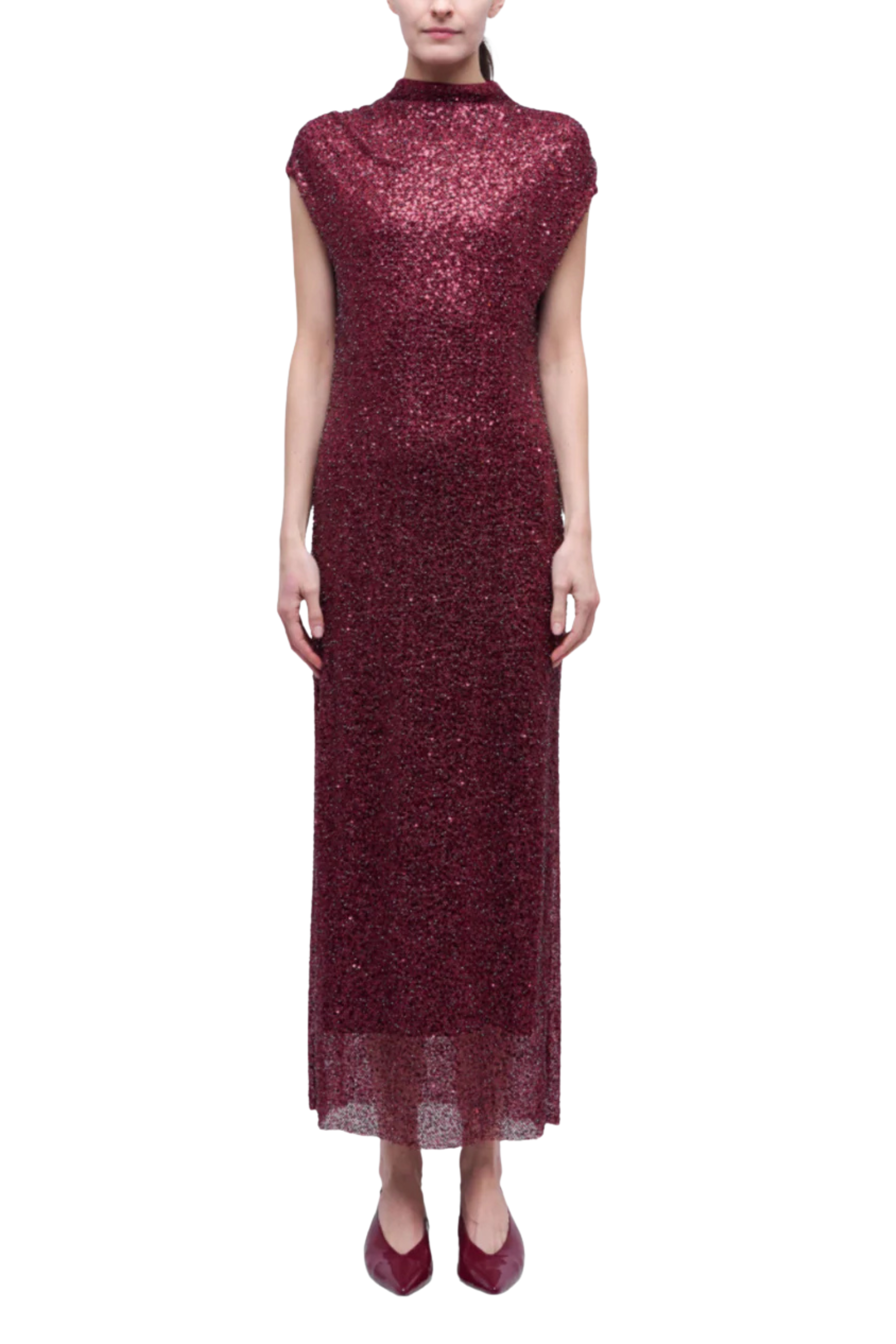 Zaria Cowl Neck Midi Dress