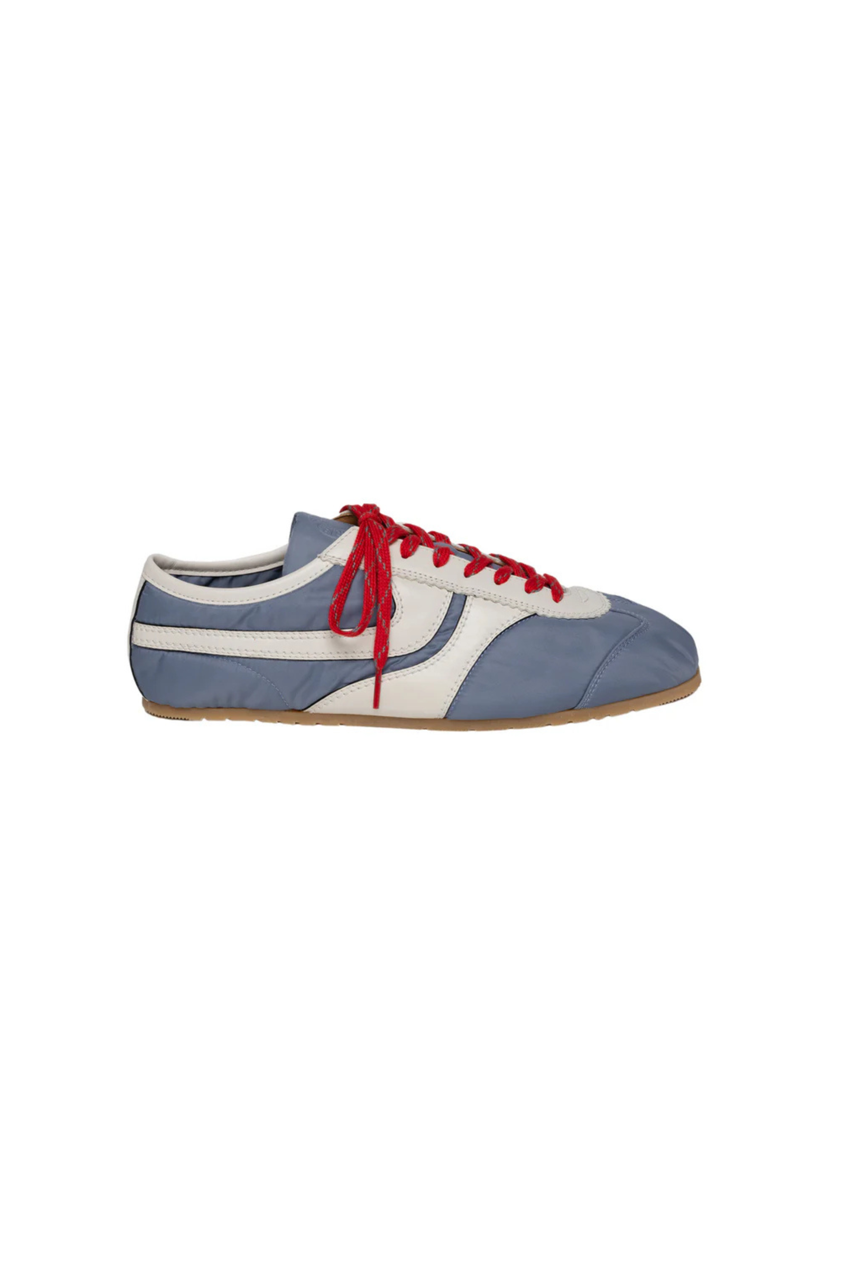 Leather Combo Sneakers in Light Blue
