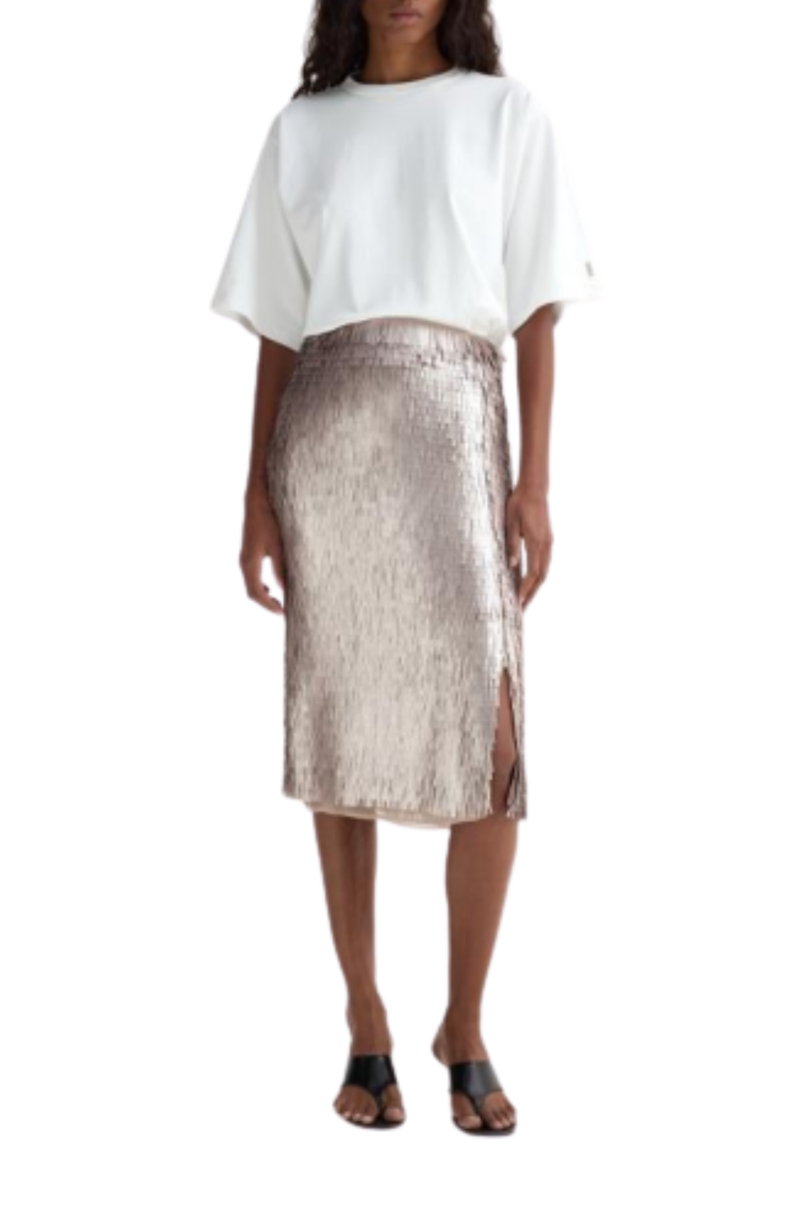 Embellished Sequin Skirt