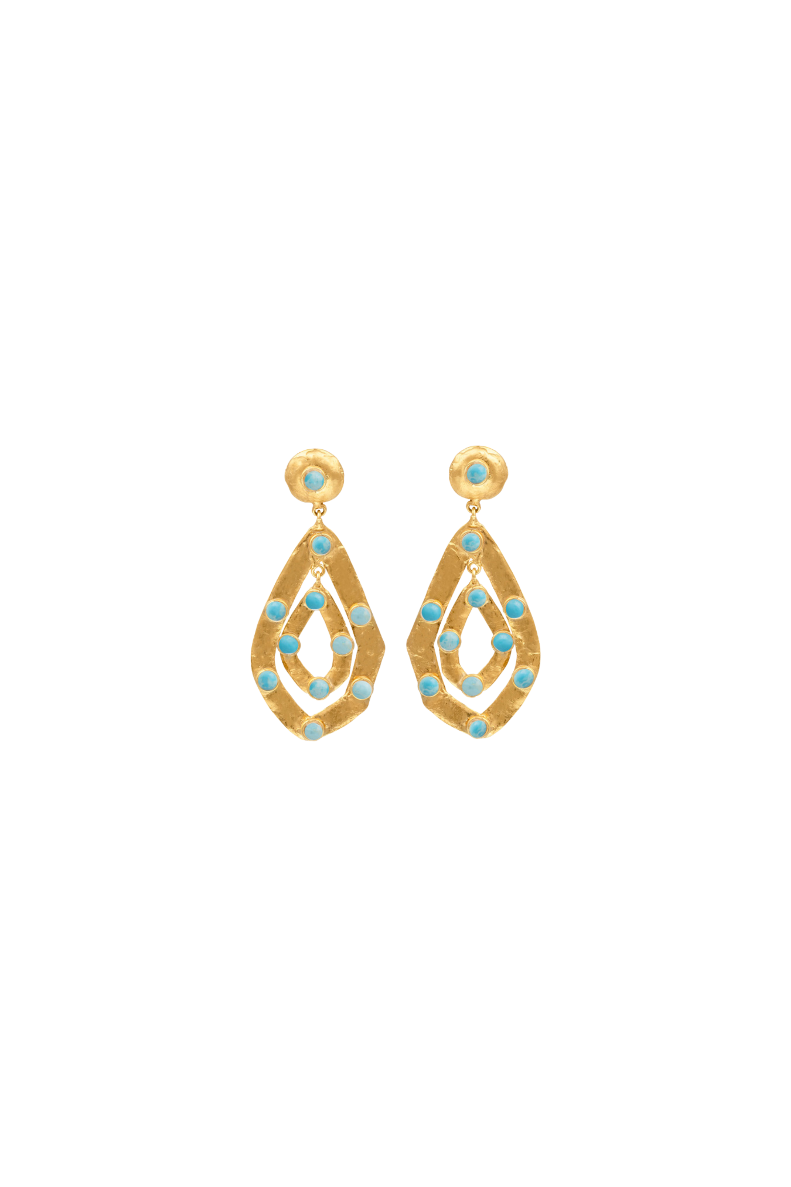 Ava Larimar Earrings
