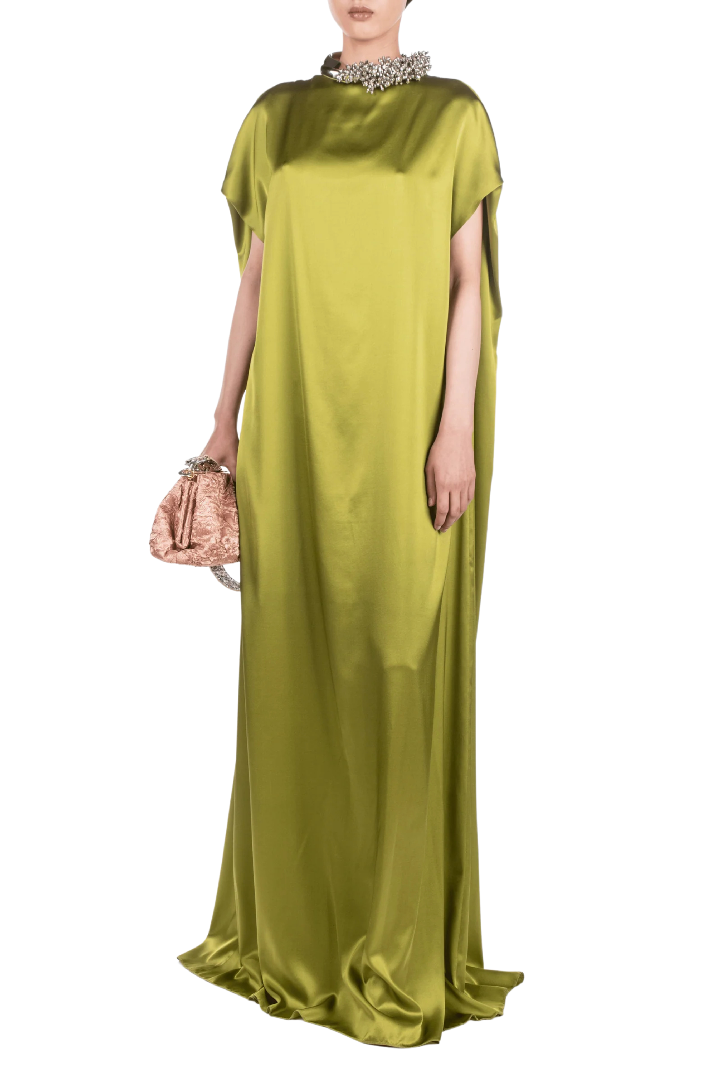 Diria Green Draped Dress